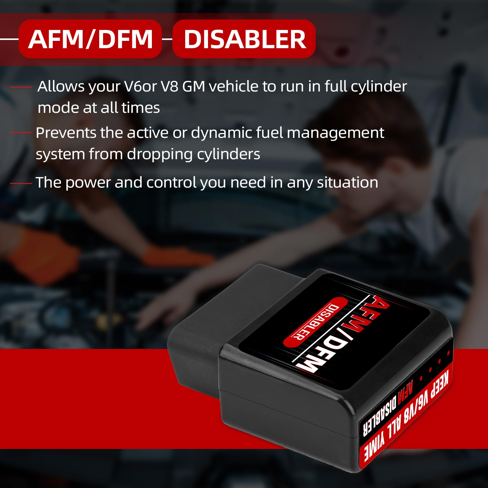 KARCOCA AFM/DFM Disabler for Silverado 5.3L & V6/V8 GM Motors - Model BAT001-KC, Active Fuel Management Disable Device