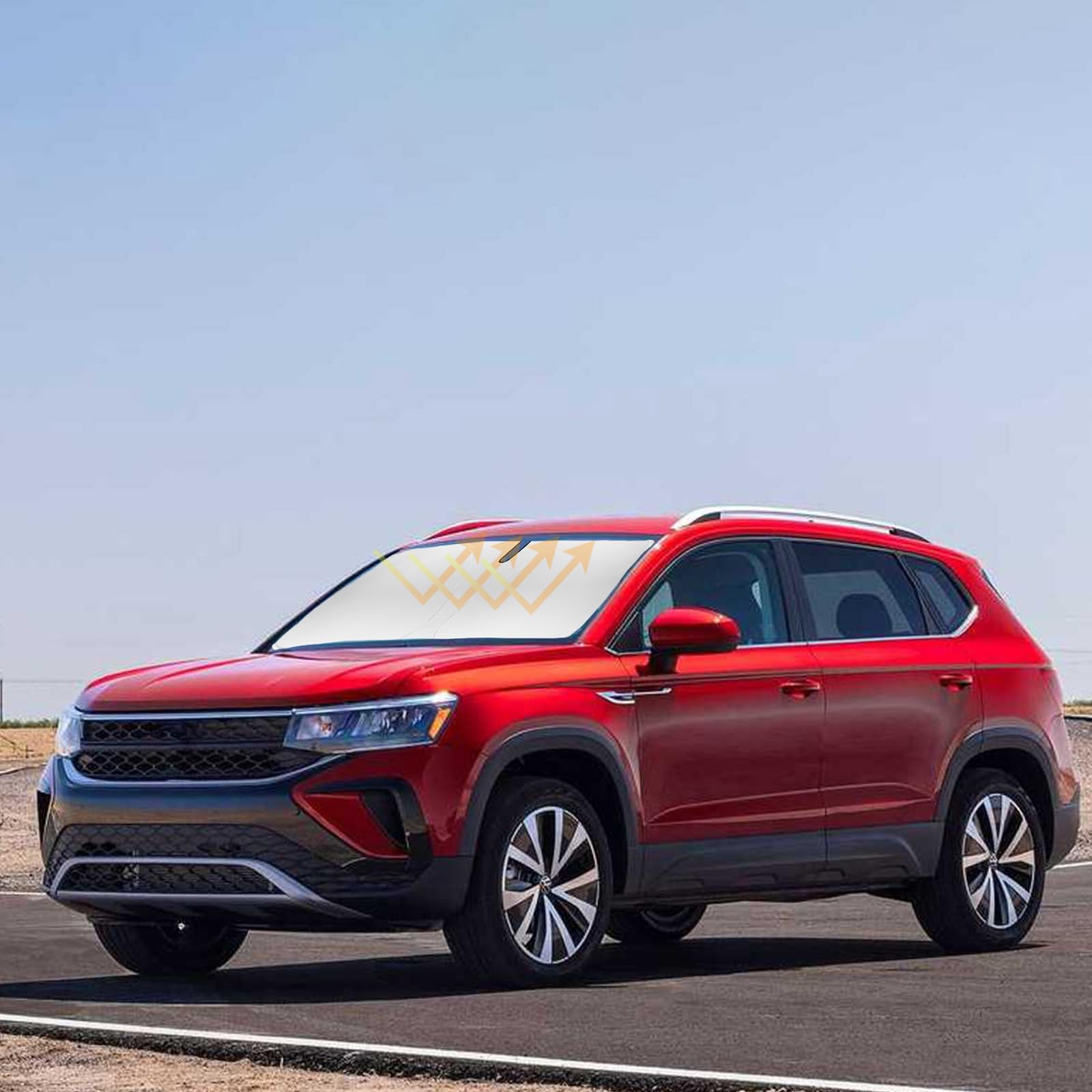 Sun Shade For Vw Taos Windshield Sunshades Cover Custom Fit Volkswagen/Vw Taos Accessories 2022-2023 2024 2025 Front Window Shie