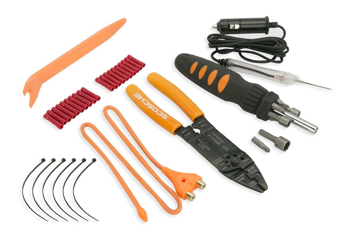 Scosche Tk12A Complete Car Stereo Tool Kit - Professional Automotive Grade Car Audio Installation Set With Bit Driver, No Scratc