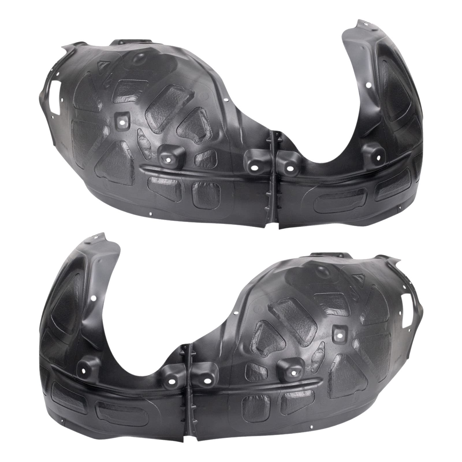 Trq Front Inner Fender Liner Set Compatible With 2015-2022 Dodge Charger Ch1248171 Ch1249171