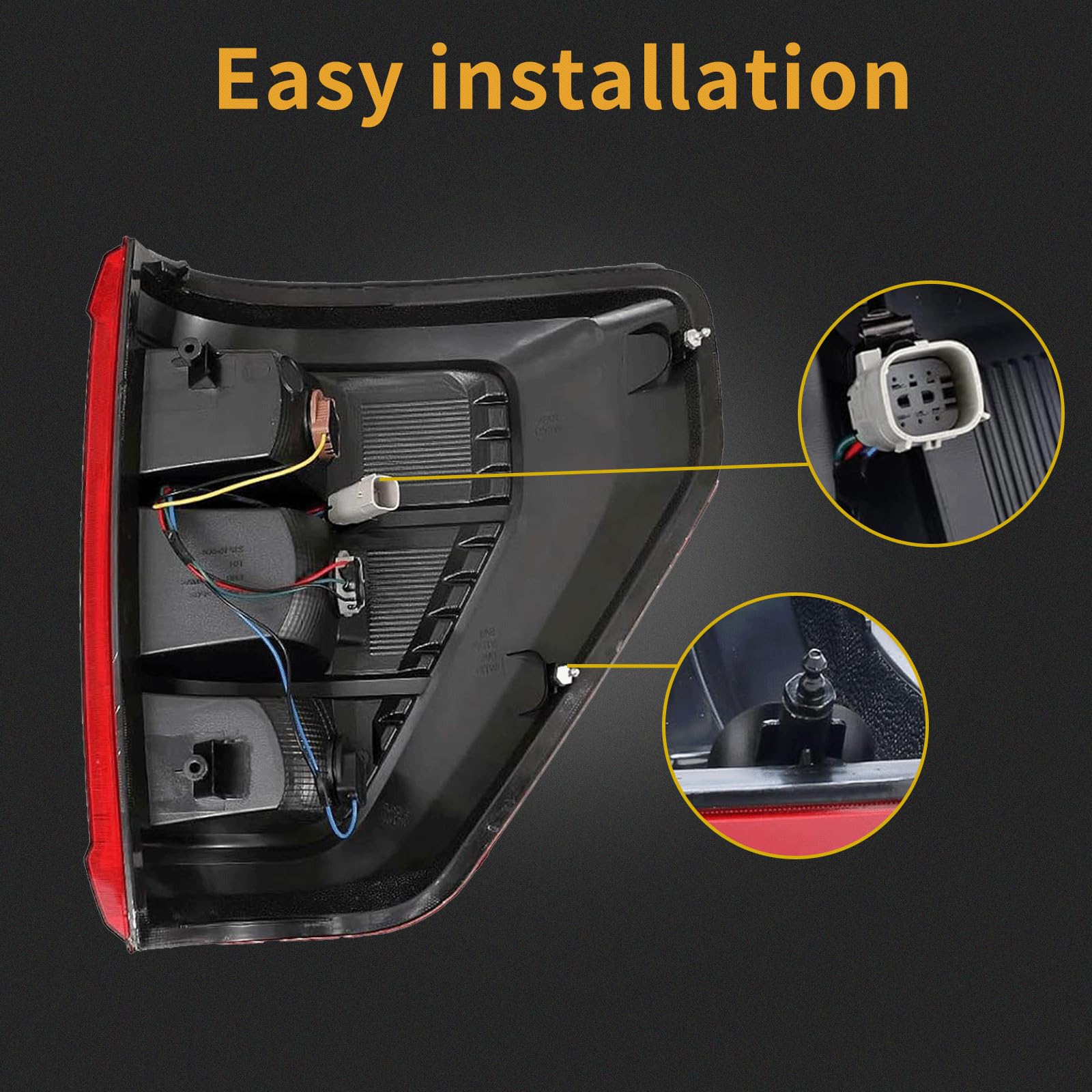 Tail Light Assembly Compatible With 2021 2022 Ford F150 Xl Driver And Passenger Side Rear Brake Lamps Rear Brake Lamps Halogen W