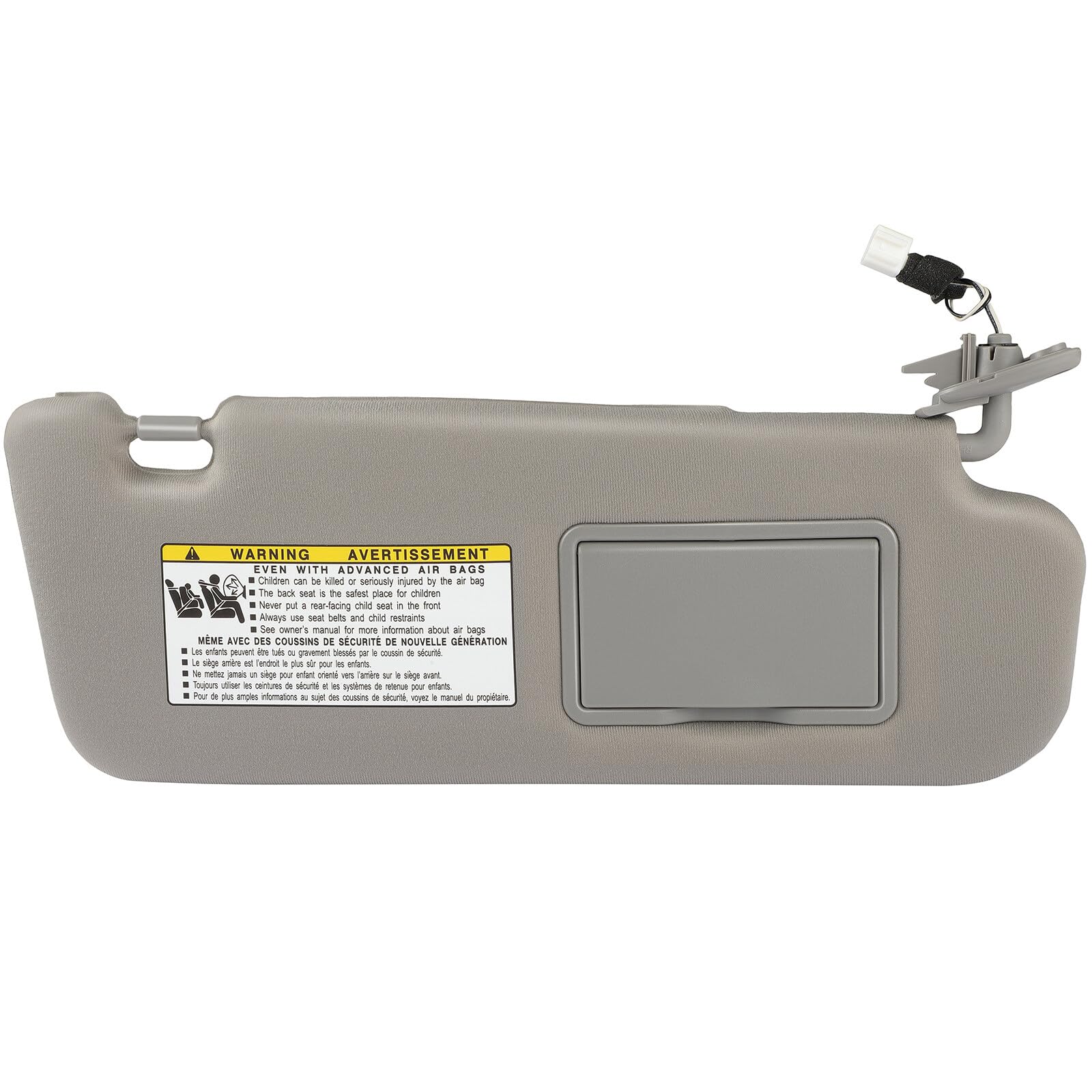 Scitoo Gray Right Passenger Side Auto Sun Visor Assembly Fit For 2006-2008 For Hyundai Sonata With Sunroof