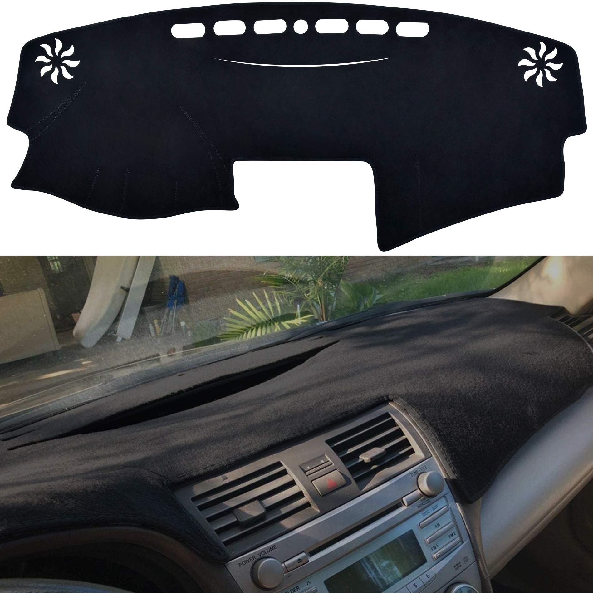 Speedwow Dashboard Dash Board Cover Mat Carpet Compatible With 2007-2011 Toyota Camry