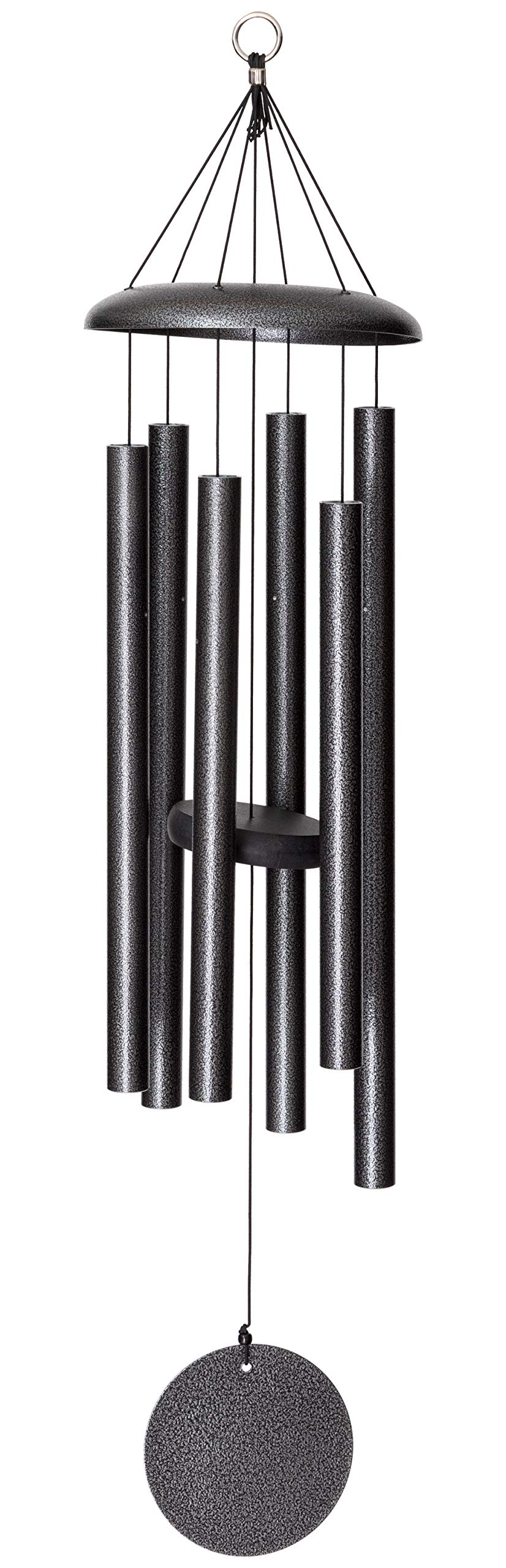 Corinthian Bells By Wind River - 36 Inch Silver Vein Wind Chime For Patio, Backyard, Garden, And Outdoor Dacor (Aluminum Chime)