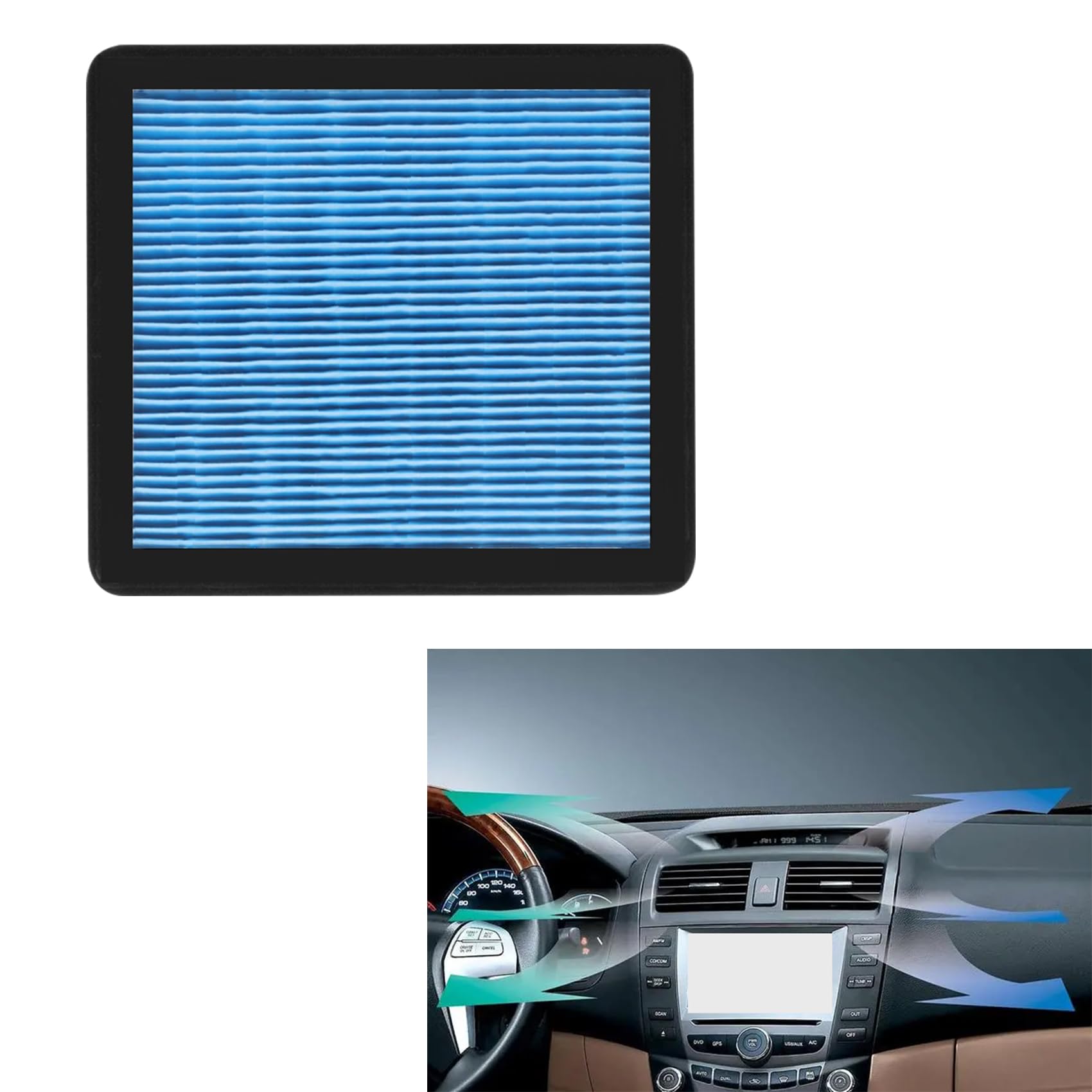 Lecctso Cabin Air Filter, Air Filter, Cabin Filter Includes Activated Carbon, Engine Air Filter for My Car Send Out Smells of La
