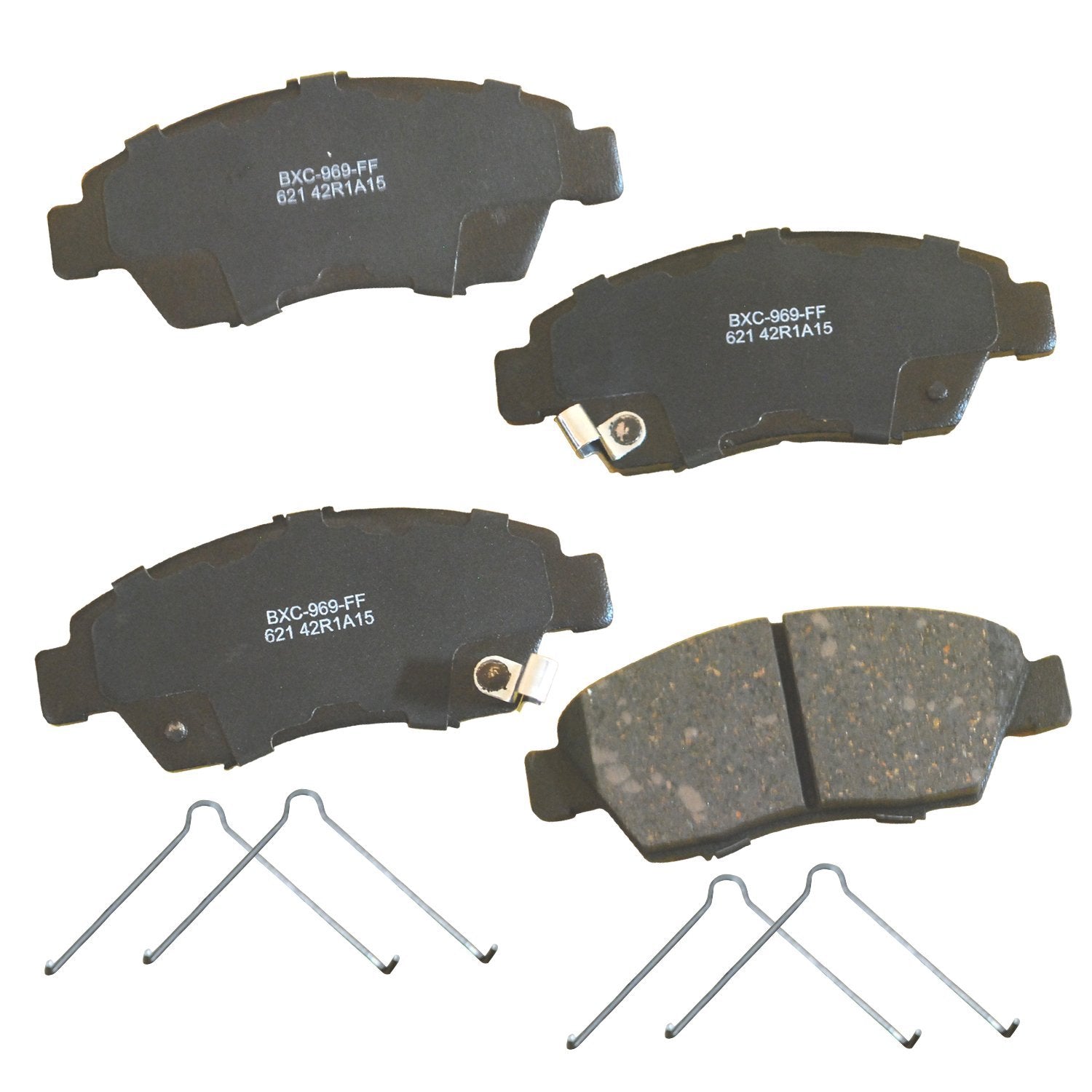 Bendix Premium Sbc621 Ceramic Front Brake Pads For Acura Ilx 2015-2013, Rsx 2006-2002, Honda Civic 1995-1993, Civic 2015-2003, C