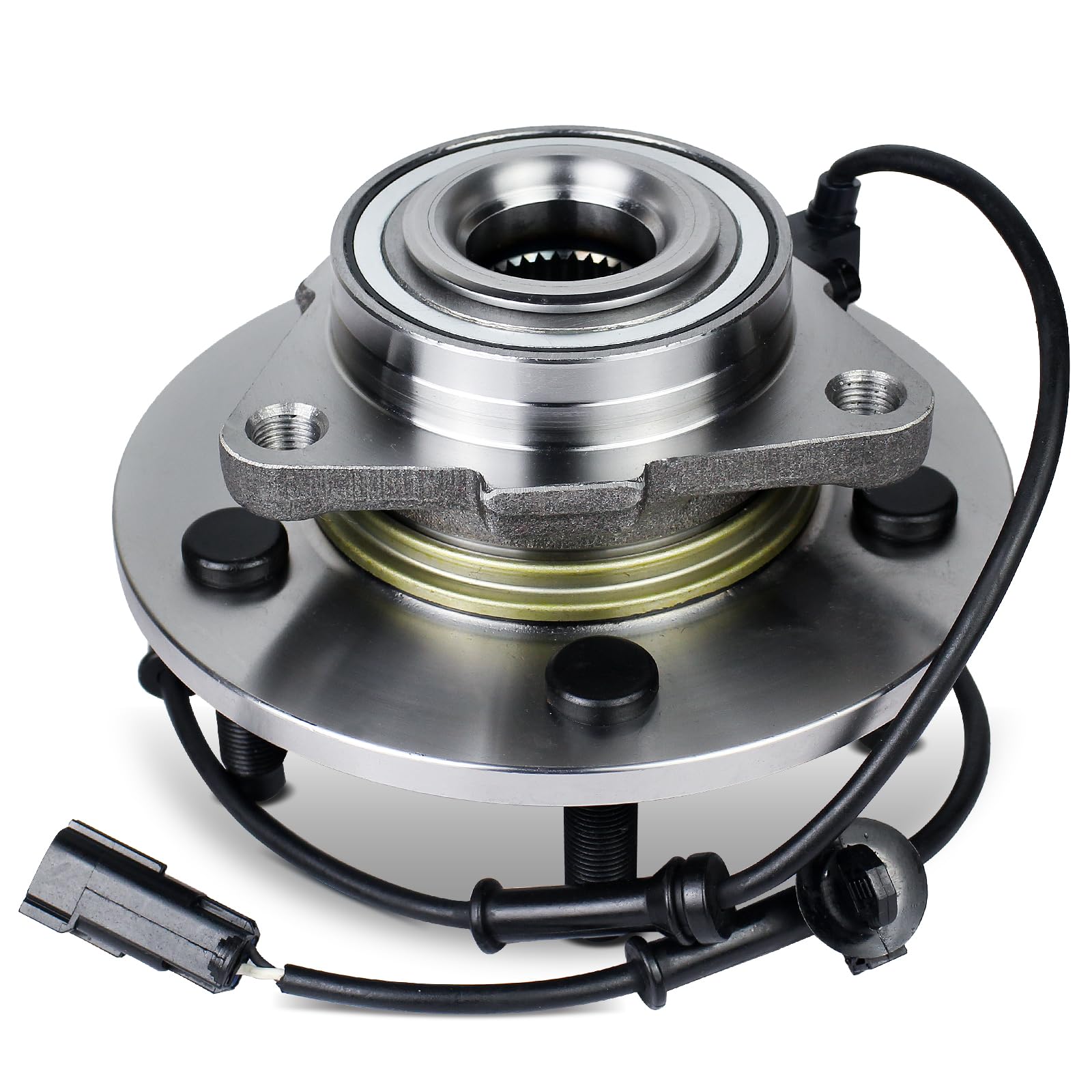 Autoround 515073 Front Wheel Bearing Hub Assembly Compatible With Dodge Ram 1500 2002 2003 2004 2005, 5 Lug W/Abs