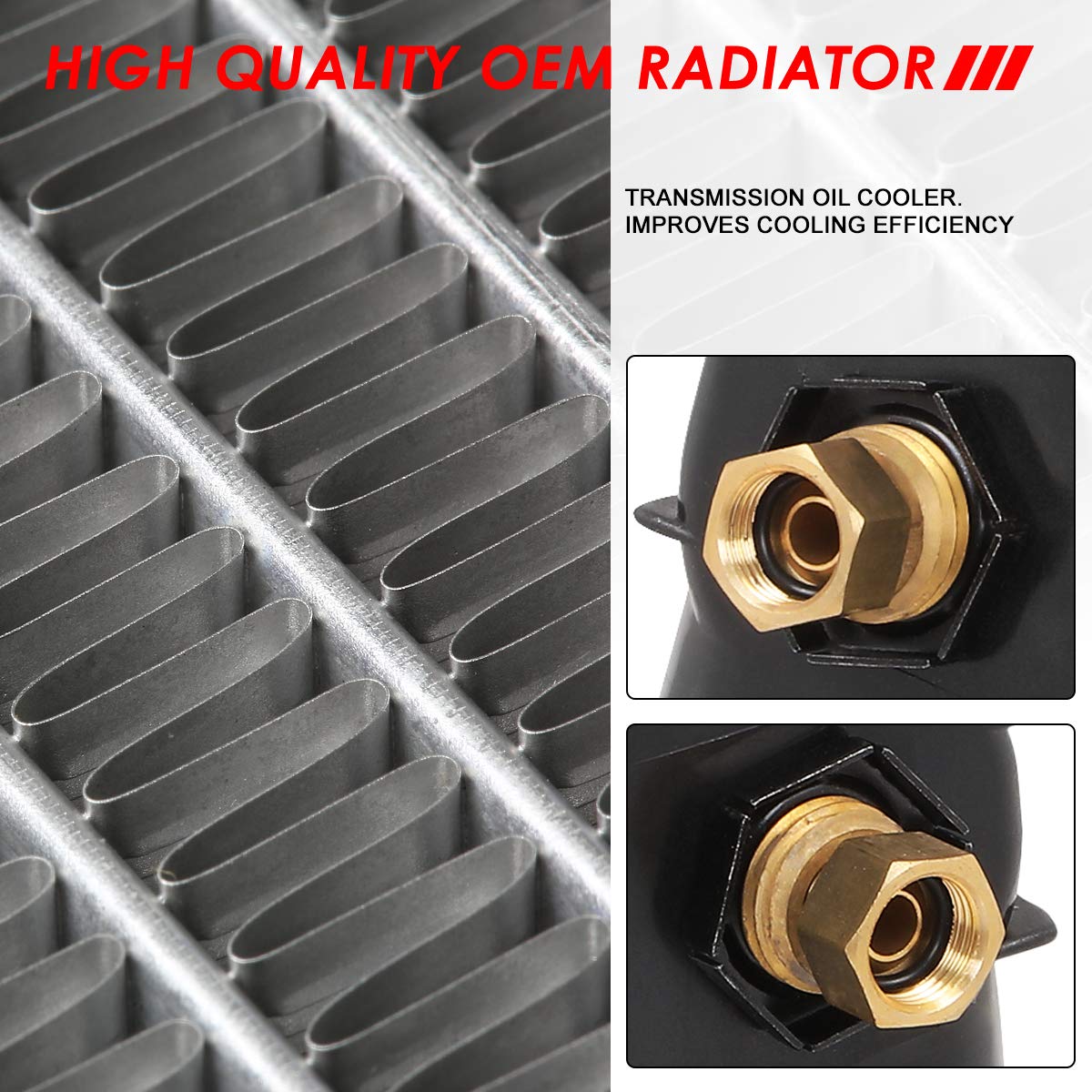 Auto Dynasty Radiator Compatible With 1988-1999 Chevy Gmc C1500 C2500 K3500 Pickup/Suburban 4.3L 5.0L 5.7L At, Dpi 1690 Radiator