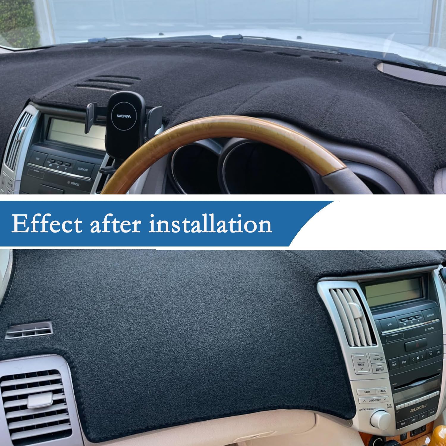 Dashboard Cover Mat for for Kia Sorento 2016 2017 2018 2019 2020 Accessories Dash Cover Dash Mat Sunshade Glare UV Rays Protecto