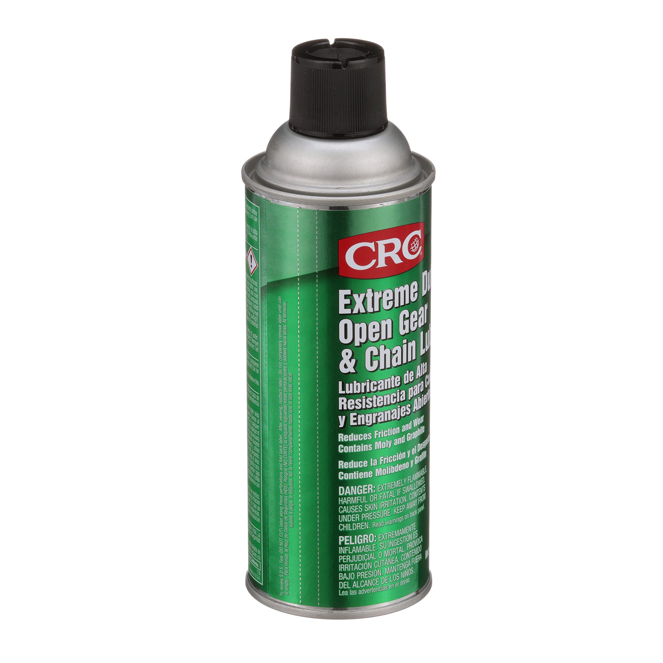 Crc Extreme Duty Open Gear & Chain Lube 03058 - 12 Wt Oz., Industrial Grade Lubricant W/ Moly And Graphite