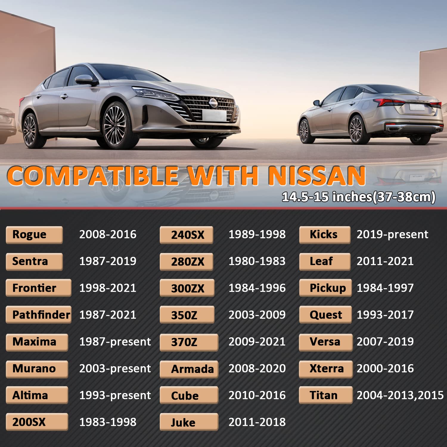 Giant Panda Steering Wheel Cover For Nissan Rogue - Car Steering Wheel Cover For Nissan Altima Sentra(Red-Round-Shaped)