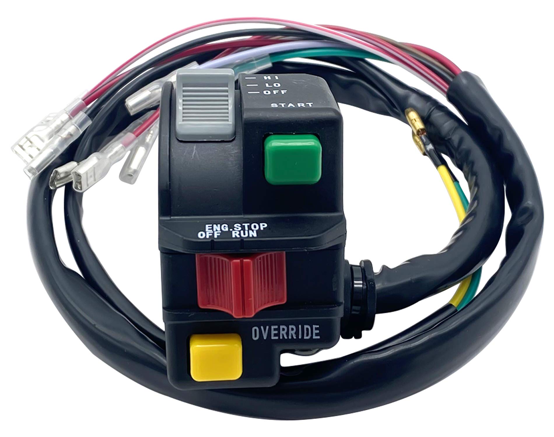 Left Handlebar Start Stop Override Headlight Switch for Polaris ATV 400L 6X6 Magnum 425 Scrambler 400 500 Sportsman 335 400 500