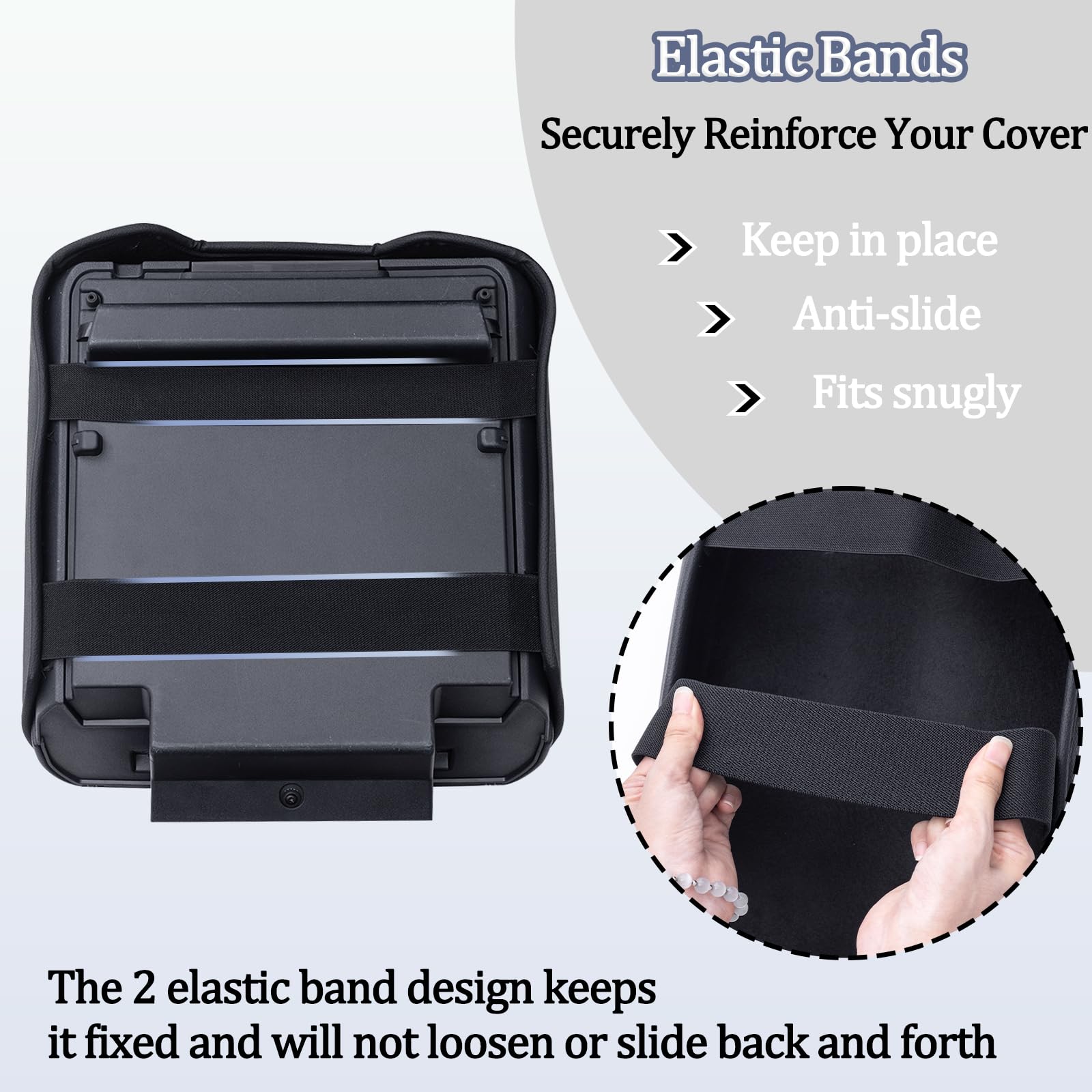 JDMCAR Center Console Cushion Compatible with 2021 2022 2023 2024 2025 Ford F150 PU Leather Armrest Interior Accessories, Custom