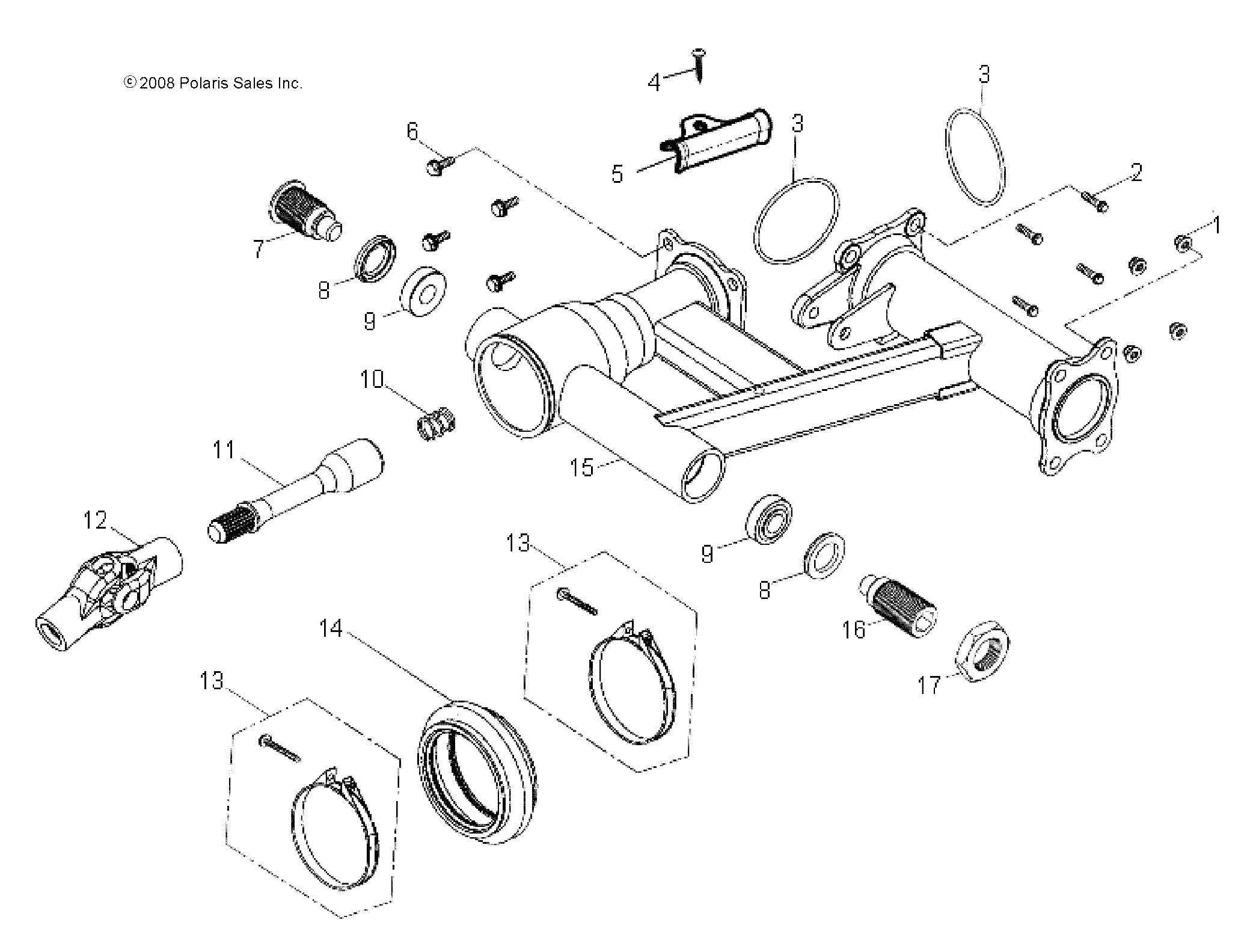Polaris Atv Joint Boot, Genuine Oem Part 0452616, Qty 1