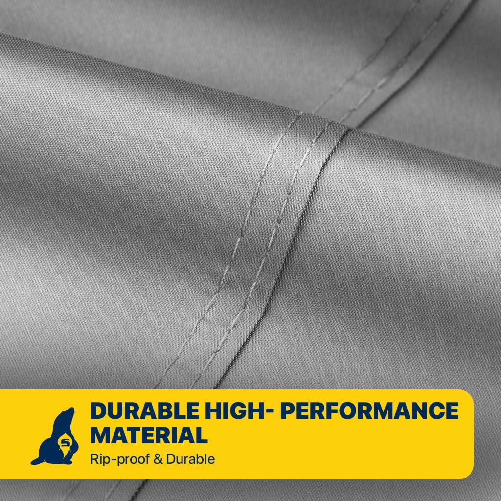 Seal Skin Covers Multi-Layer SUV Car Cover, Waterproof PEVA Outdoor Cover with UV, Snow, Rain Protection, Windproof Straps, Cott