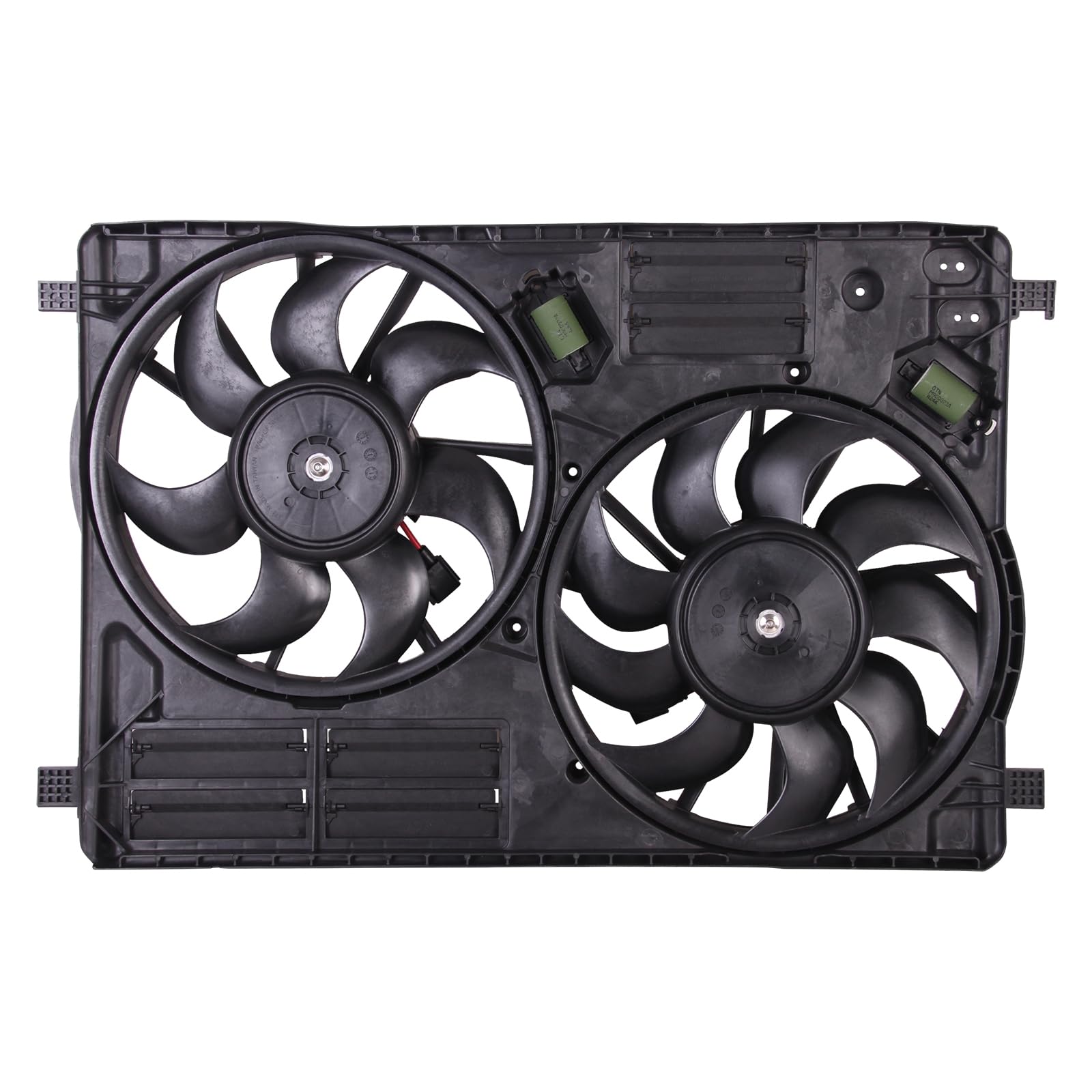 TYG Upgraded Cooling Fan Assembly for 2015-2019 Lincoln MKC 2.0/2.3L W/Resistor, for 2017-2019 Ford Escape 2.0L Turbo w/Towing W