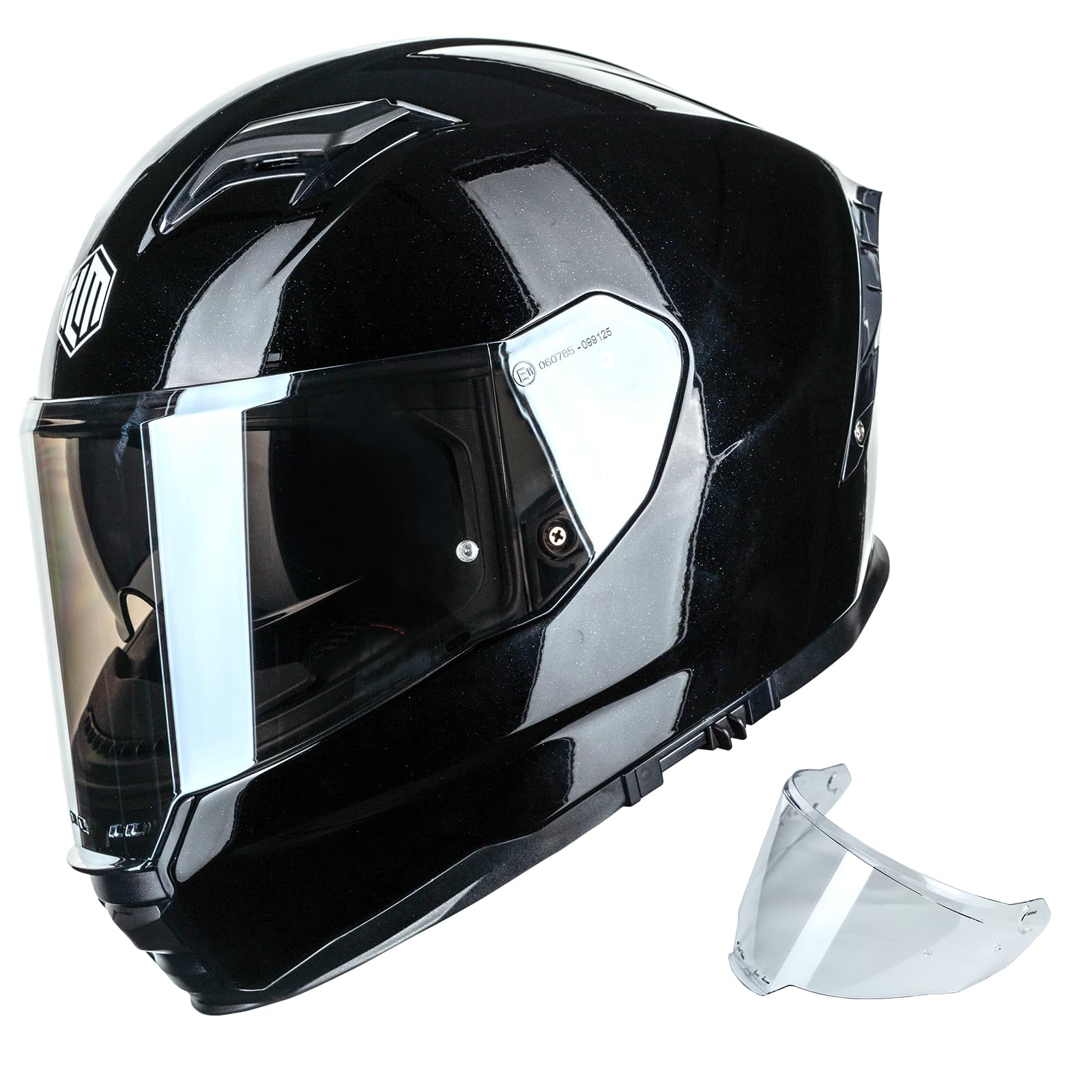 ILM ECE DOT Fiberglass Full Face Motorcycle Helmet Lightweight for Men Women Dual Visor Racing Cascos para Motos Model MF522P