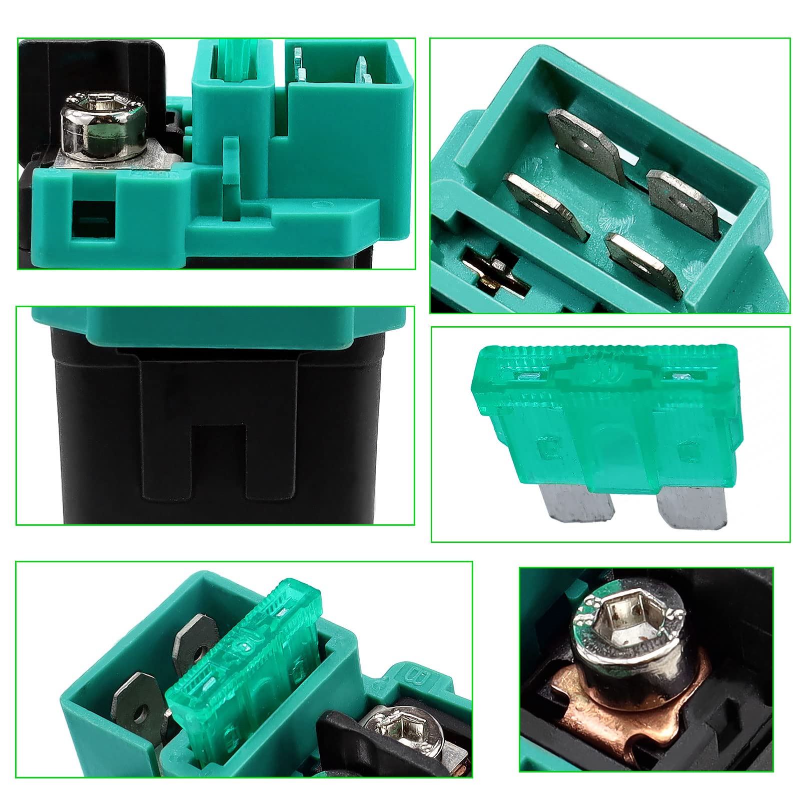 Starter Solenoid Relay Part For Honda Cb500 Cb750 Cbr600 Cbr600Rr Cbr300R Shadow 750 1300 Vt 750 1100 Vtx 1300 Stateline Fury For Kawasaki Vulcan 800 900 1500 1600 1700 2000