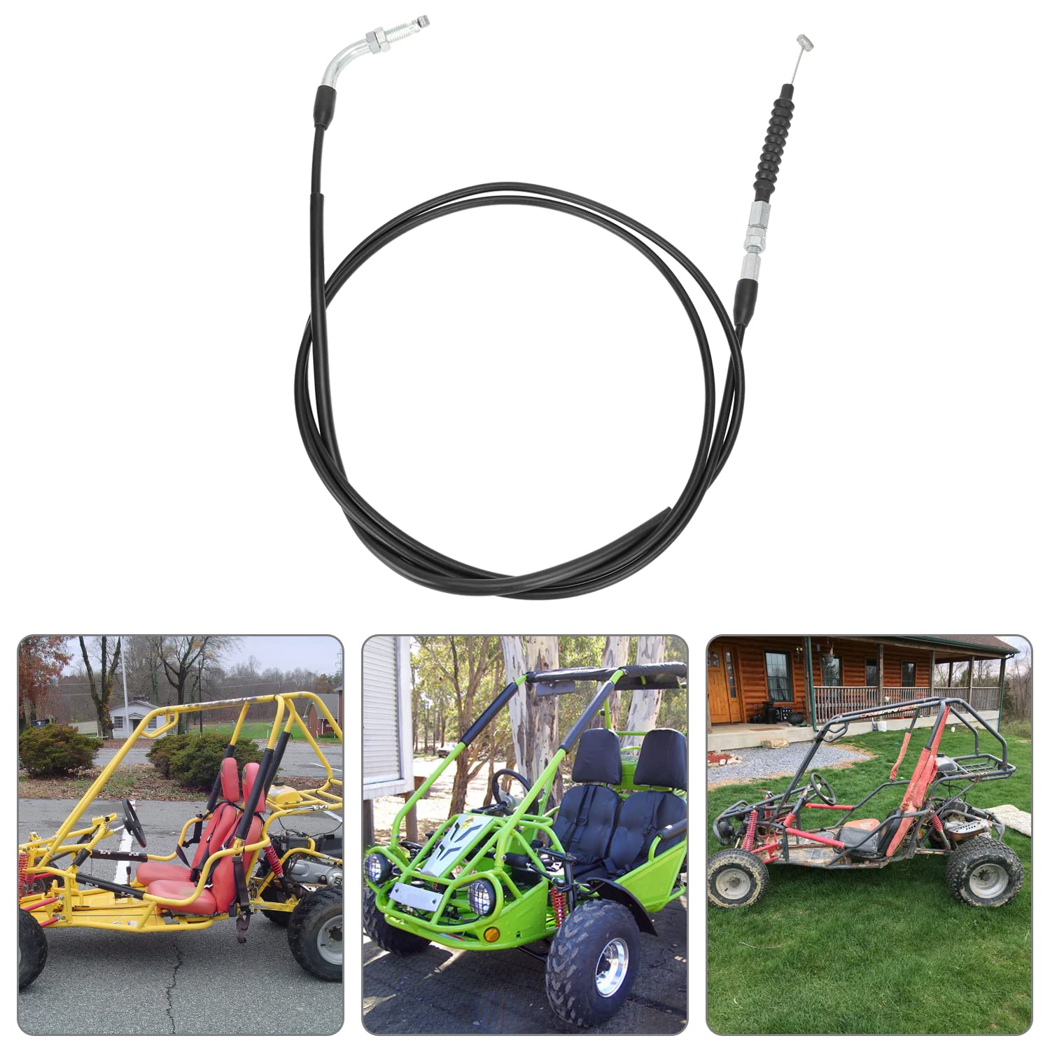 YOXUFA 82 inch Throttle Cable for Hammerhead MudHead 208R Twister Tomberlin Crossfire 150R Carter Talon Dong Fang American Sport