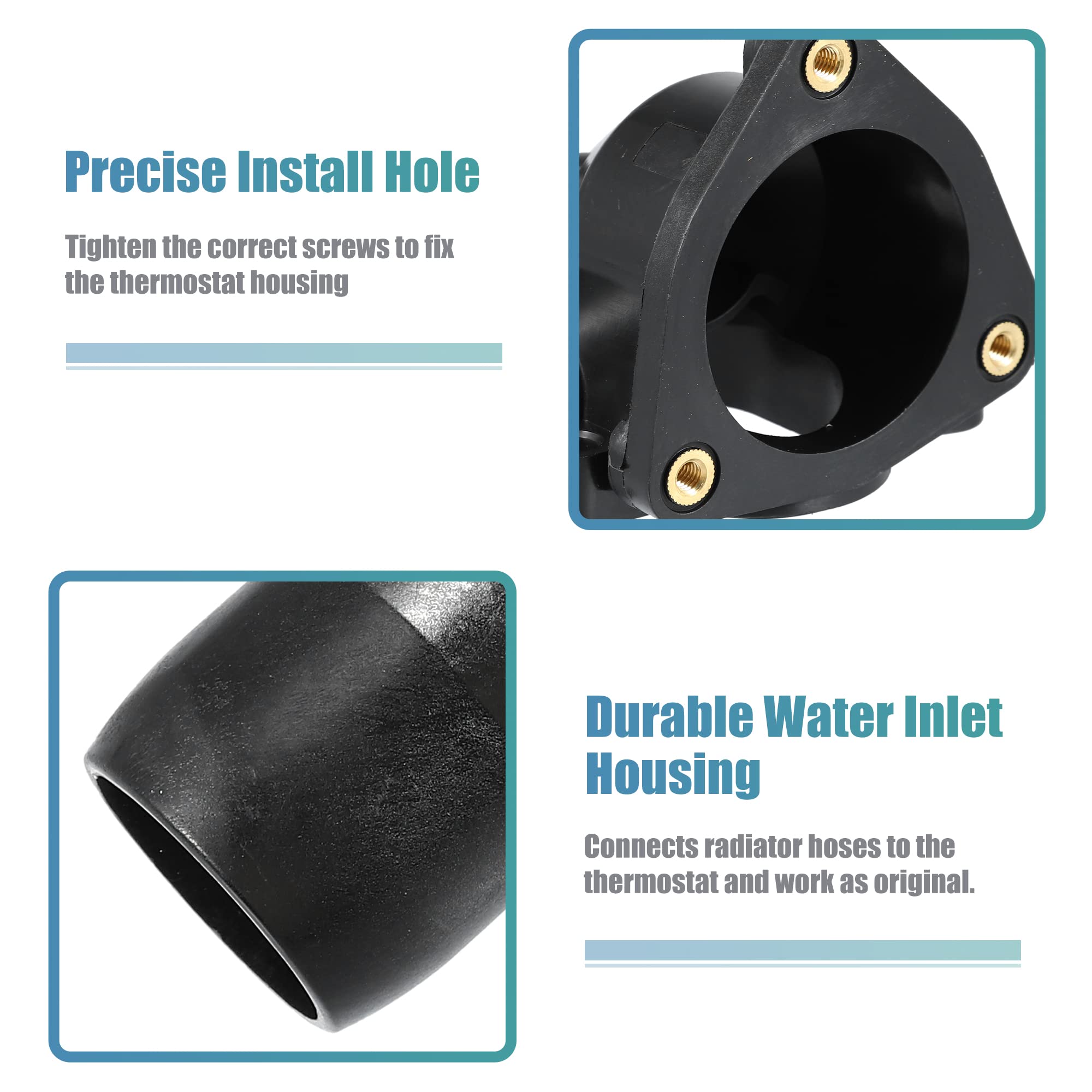 X AUTOHAUX 19301-RAA-A02 19301RAAA02 Engine Coolant Thermostat Housing Assembly for Honda Accord 2003-2007 for Honda Element 200