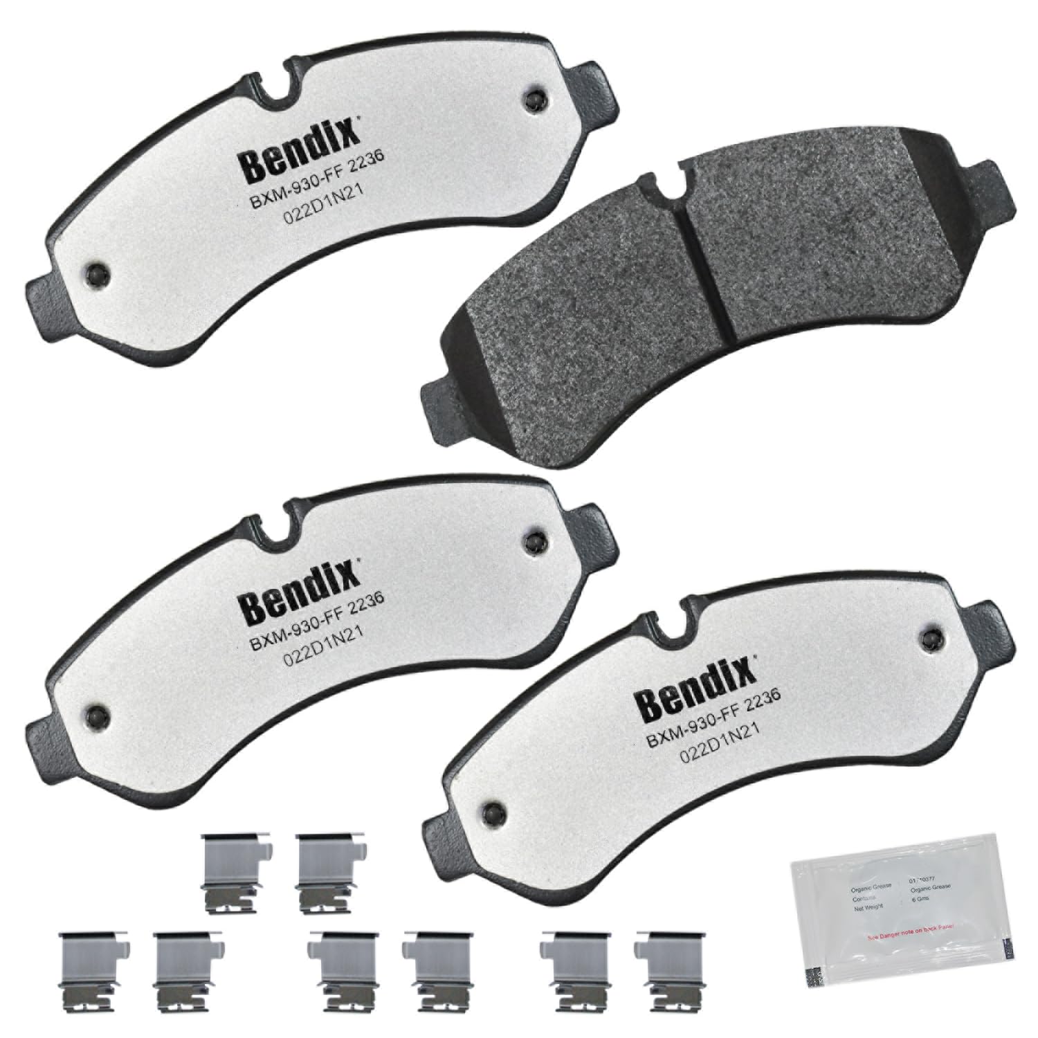 Bendix Fleet Metlok Mkd2236Fm Semi-Metallic Rear Brake Pads For Mercedes-Benz Sprinter 2019, Sprinter 3500 2024-2019, Sprinter 3