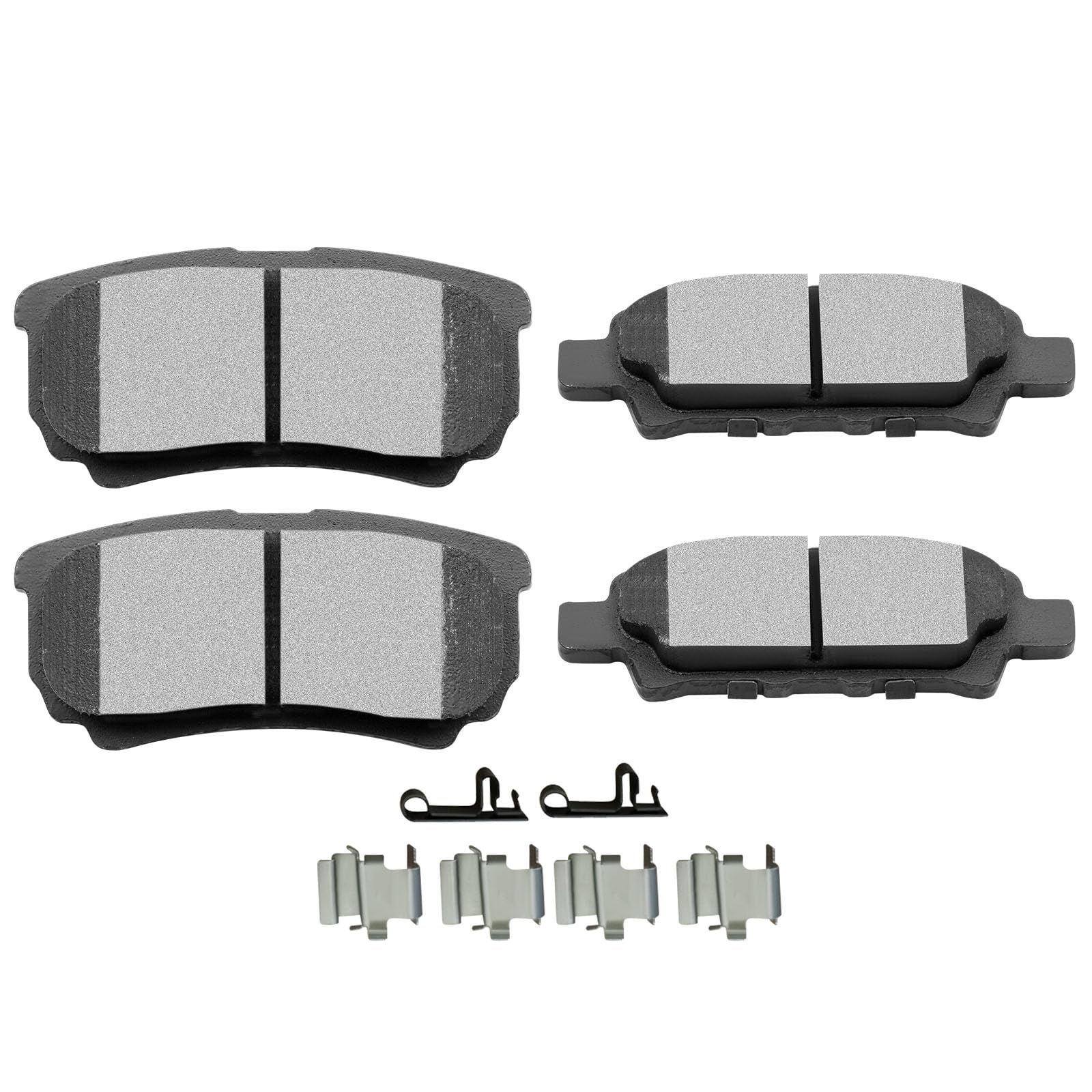 Scitoo D1037 Rear Ceramic Brake Pads Sets Fit For Chrysler 200 / Sebring,For Dodge Avenger/Caliber,For Jeep Compass 2007-2017,Fo