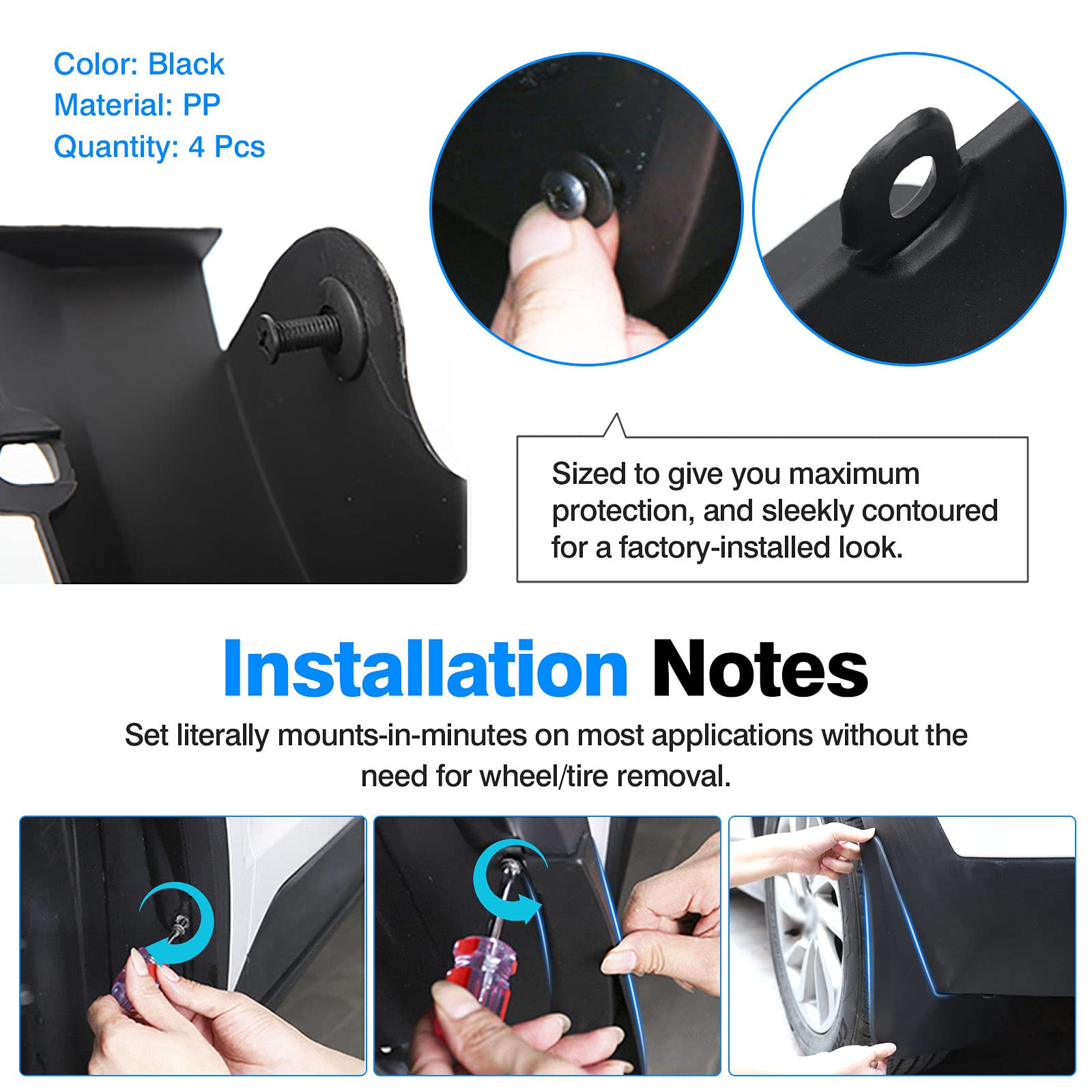 Autorder Mud Flaps For 2022 2023 2024 2025 Tucson Nx4 Accessories Splash Guards Fender Flares Mudflap Front And Rear Mud Guard S