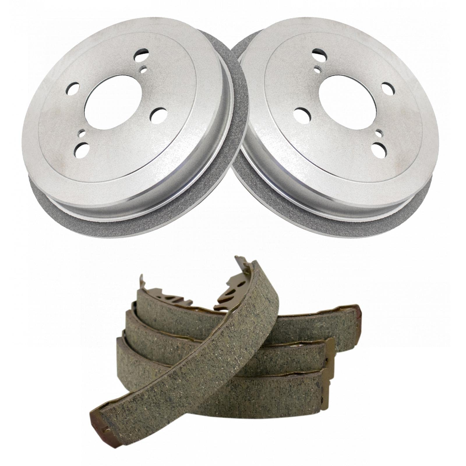 TRQ Rear Brake Shoe & Drum Kit Fits 2002-2005 Toyota Echo