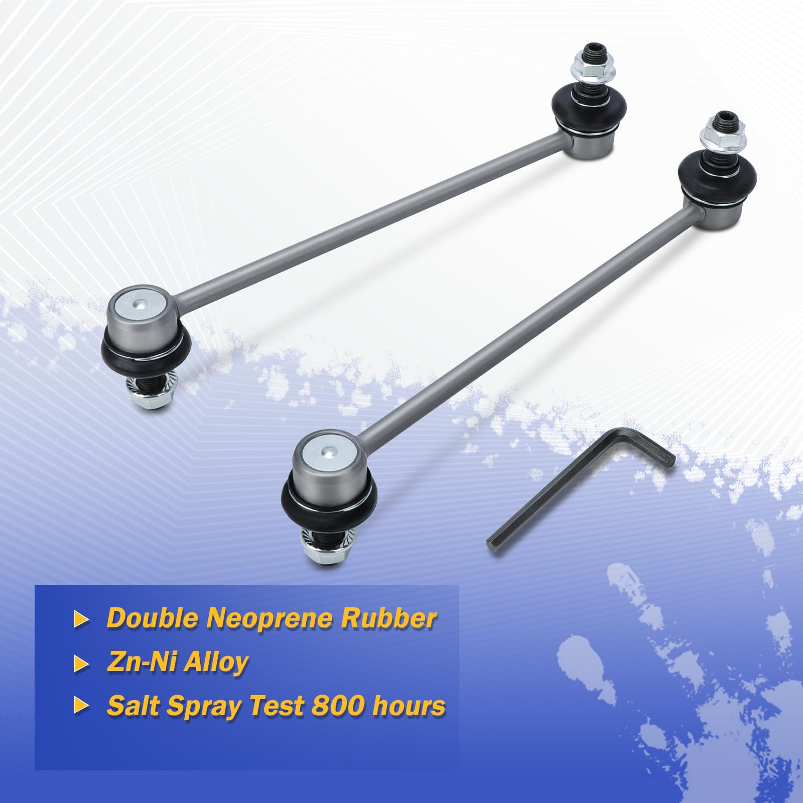 K750913 Zinc-Nickel Alloy Front Stabilizer Sway Bar End Link For 2018-2020 Toyota Camry 2019-2020 Toyota Avalon 2019-2020 Lexus