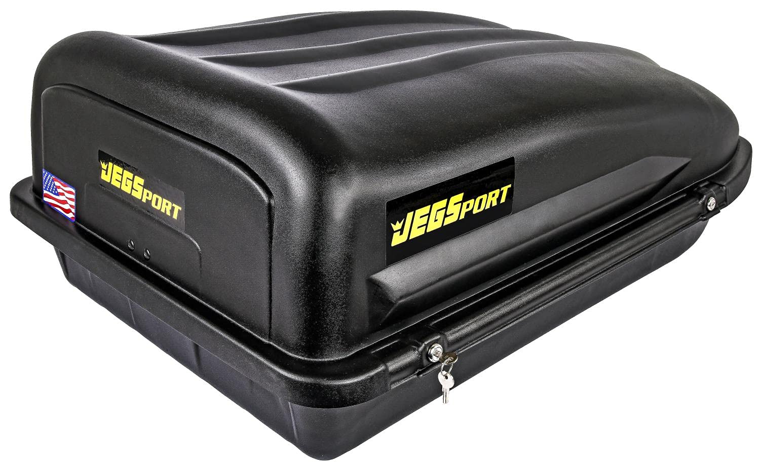 Jegs Rooftop Cargo Carrier For Car Storage - Small Roof Rack Cargo Carrier - Heavy Duty Weatherproof Storage - Made In Usa - 10