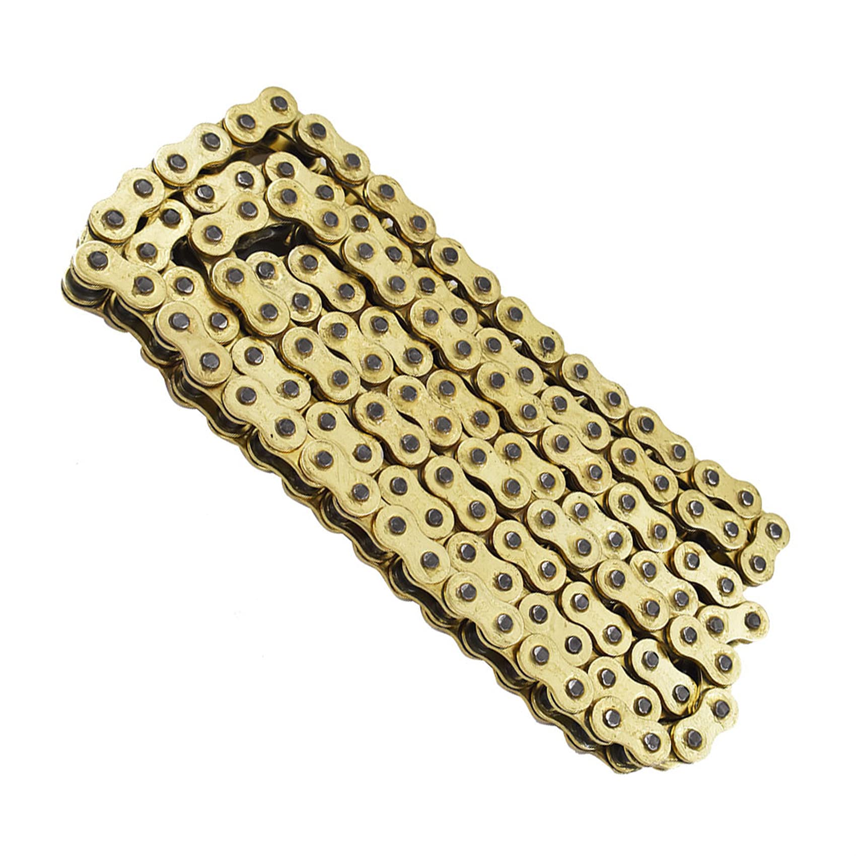 Labwork Heavy Duty Drive Chain With O-Ring Gold Color Pitch 530X130 Links Replacement For Honda Kawasaki Suzuki Yamaha