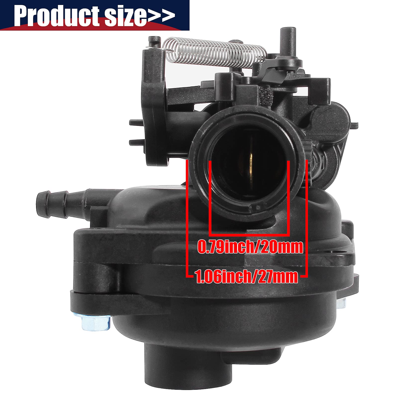 Liyyds 799584 Carburetor Kit Compatible With 592361 594057 594058 594529 Tb110 Tb115 Tb200 Tb230 Tb330 Tb370 Tb554 550Ex 625Ex 675Ex 725Exi Lawnmower