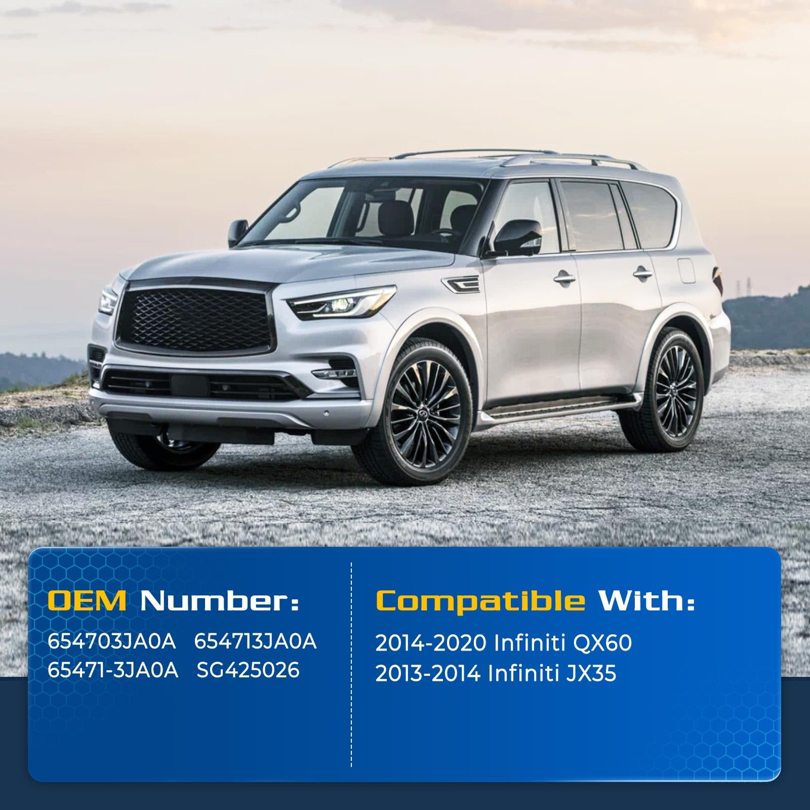 Arana Hood Struts Lift Support For Infiniti Qx60 2014-2020, Front Hood Replacement Shocks Fits 2013-2014 Infiniti Jx35, 2 Pcs