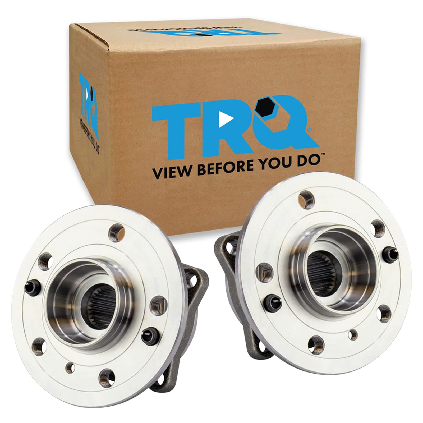 Trq Front Wheel Bearing & Hub Assembly Pair Set Lh & Rh Sides For Mercedes Benz
