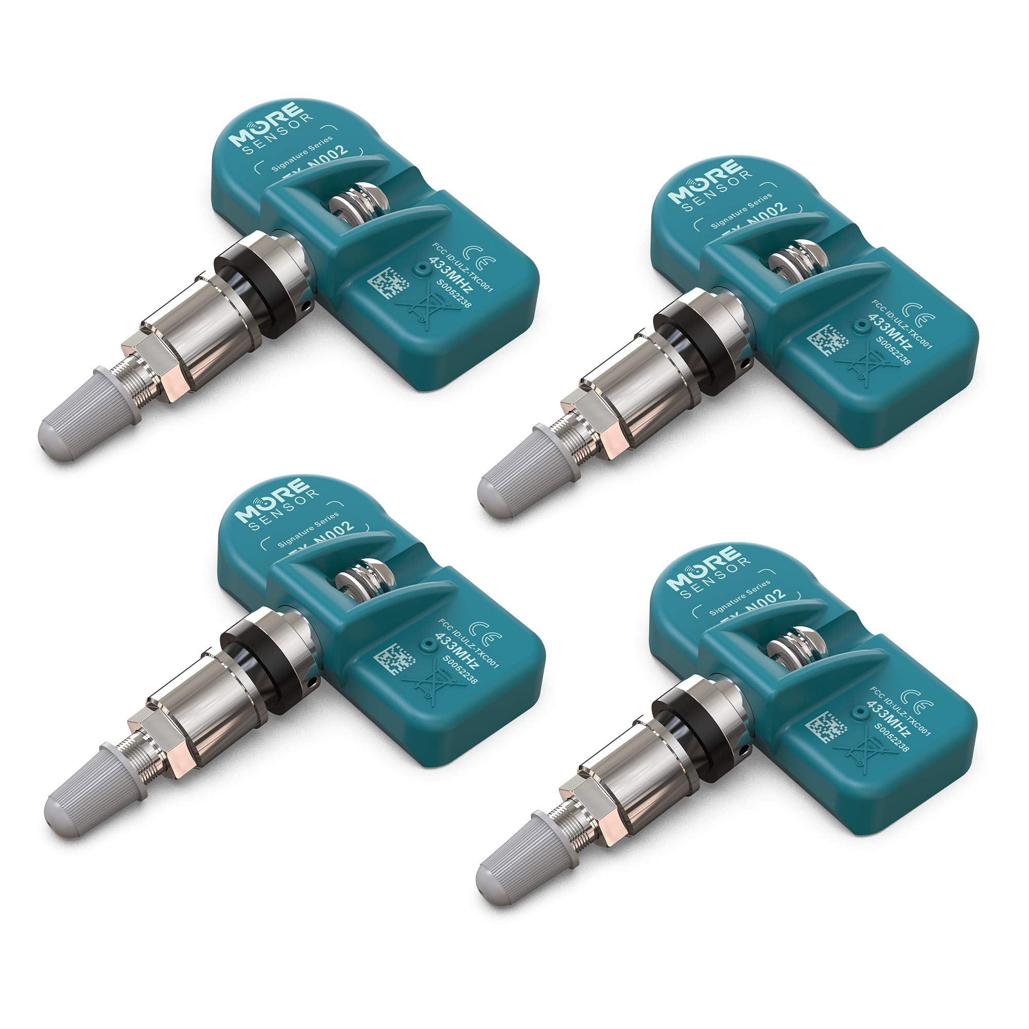 Moresensor Signature Series 433Mhz Tpms Tire Pressure Sensor 4-Pack | Preprogrammed For Select 850+ European/American Brand Mode