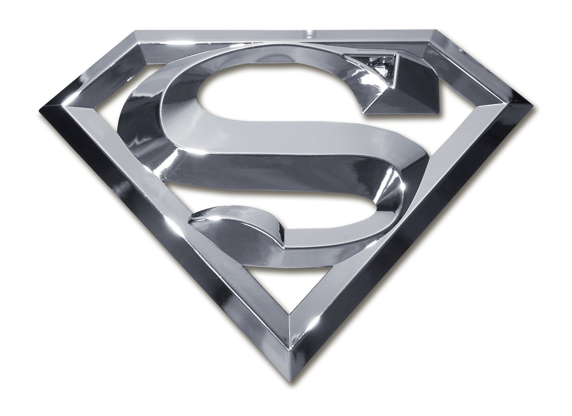 Dc Comic Superman 3D Chrome Metal Auto Emblem