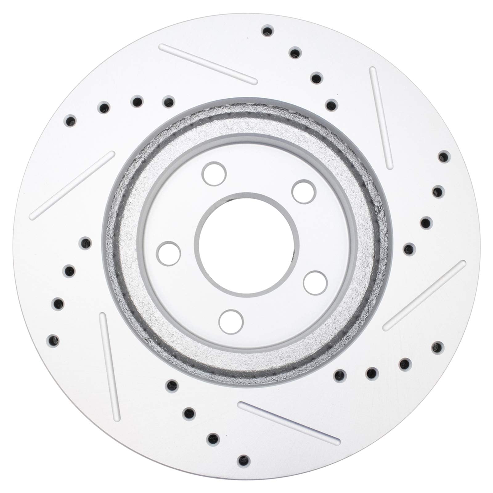 Trq Front Performance Brake Rotors Set Premium G-Coated Cross Drilled & Slotted Compatible With 2003-2009 Chrysler Pt Cruiser 20