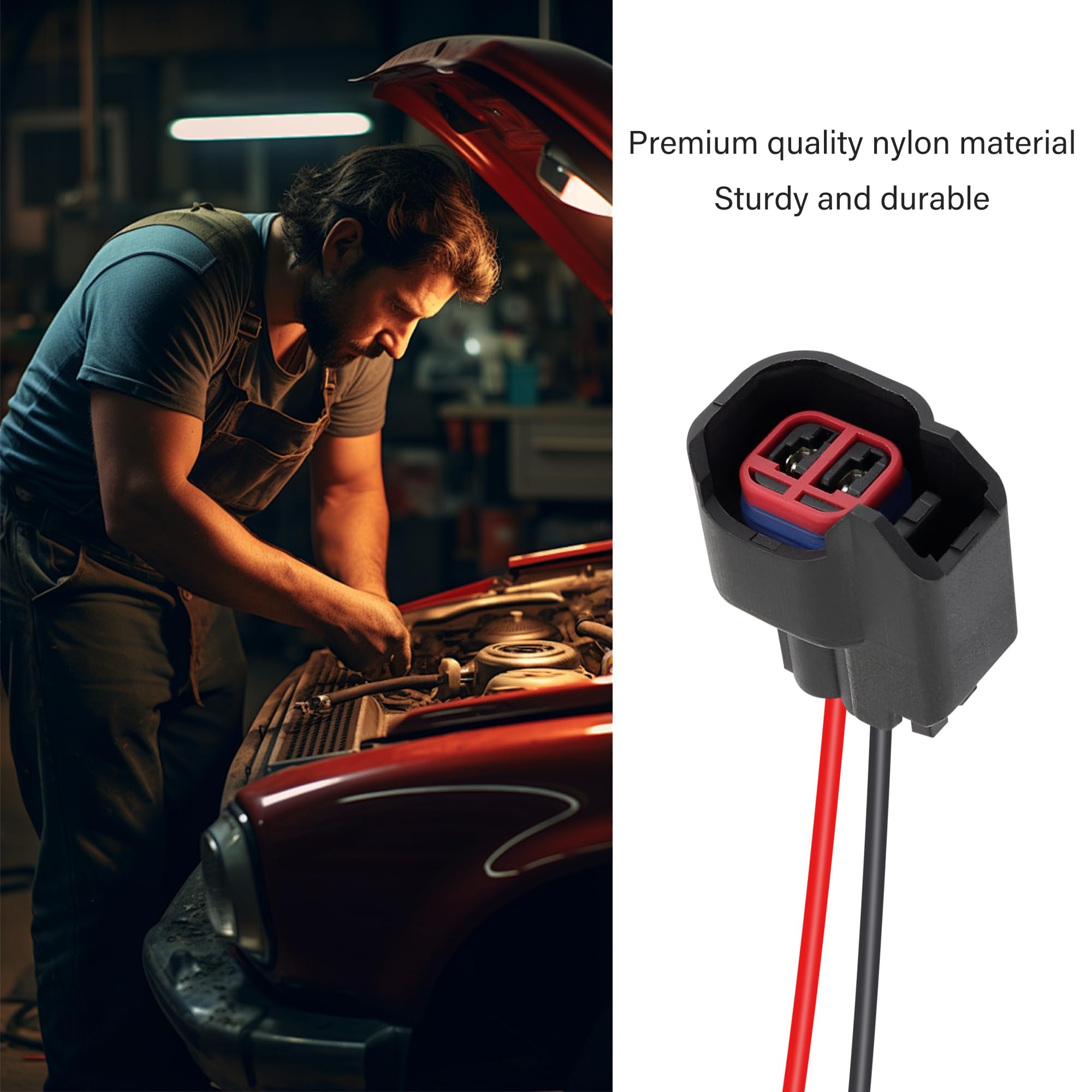 8 Pcs Fuel Injector Connector Pigtail,Fuel Injectors Set Of 8 Replace Oem# 5013995Aa,5161919Aa,Car Accessories Fuel Injector Wiring Harness Compatible With Dodge,Ford,Chevrolet