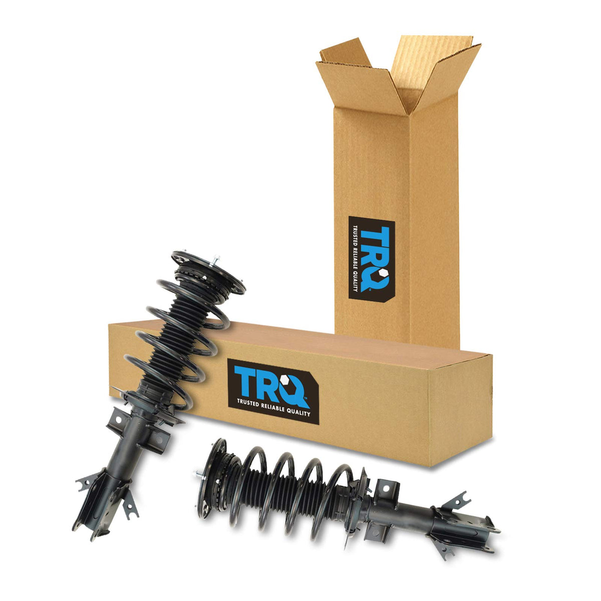 Trq Front Strut & Coil Spring Assembly Set Driver & Passenger Sides Compatible With 13-20 Ford Fusion