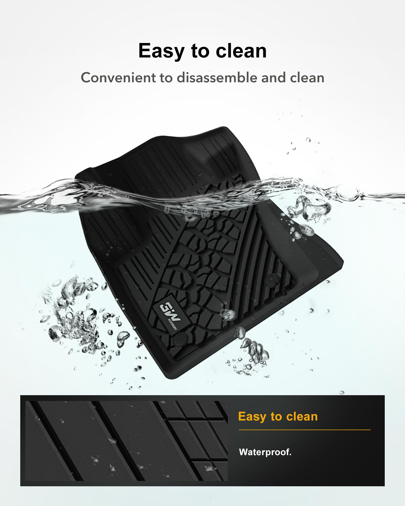 3W Floor Mats Fit For Jeep Renegade 2015-2023 Tpe All Weather Custom Fit Floor Liner For Jeep Renegade 1St And 2Nd Row Full Set