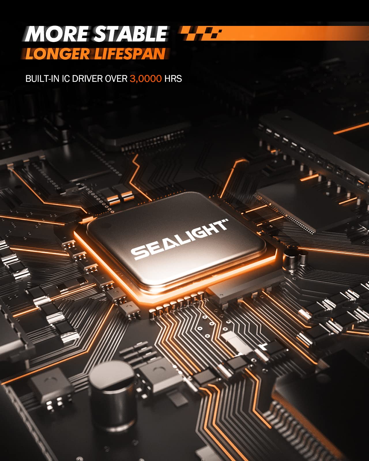 Sealight H11 H16 H8 Led Fog Light Bulbs, 400% Brightness 1:1 Size Halogen Replacement Bulbs For Cars,Trucks, Strong Light Penetration Fog Light Led, 6500K White, Pack Of 2