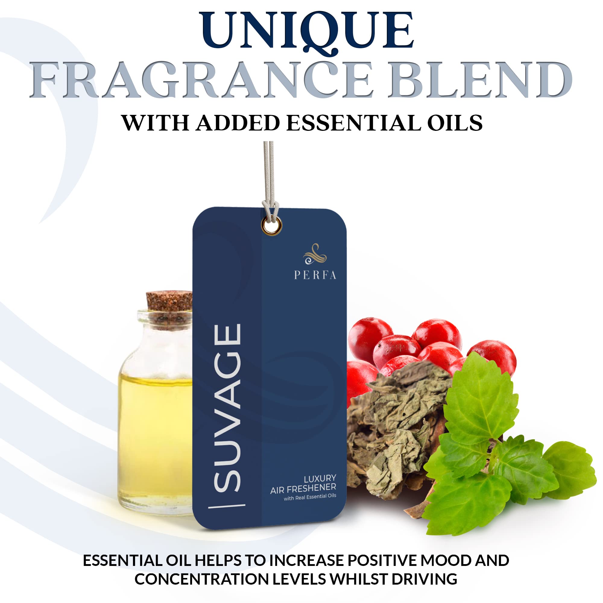 Savage Disposable Card Freshener For Men | Car Scents Air Freshener With Sauvage Fragrance | Strong Car Perfume Air Freshener Wi