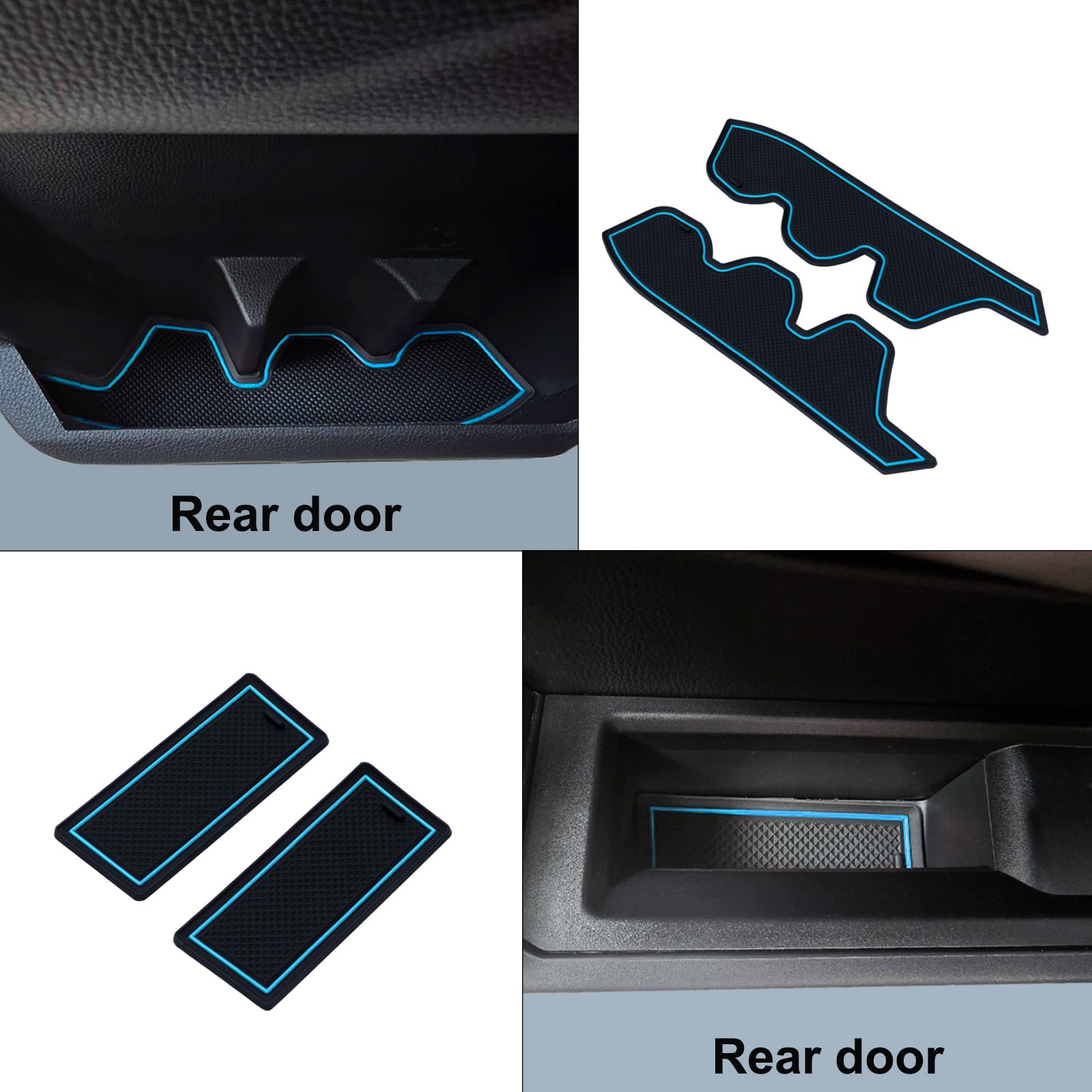 Premium Custom Liner Mat Compatible With 2024 2025 Toyota Tacoma(4Th Gen) Double Cab Accessories Center Console Door Pocket Cup