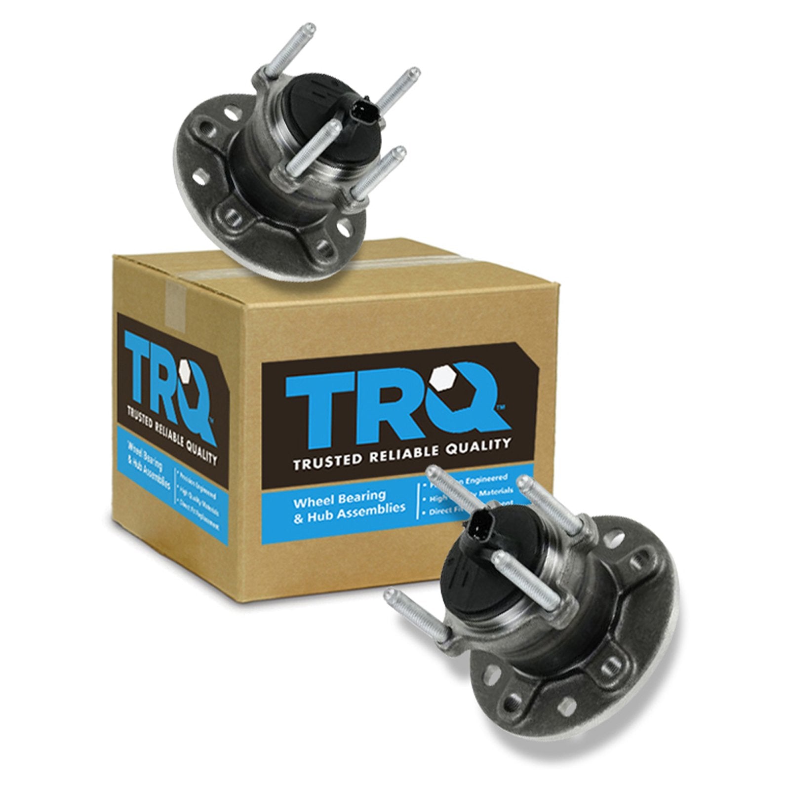 Trq Rear Wheel Hub Bearings Assembly Set Compatible With 2003-2011 Saab 9-3