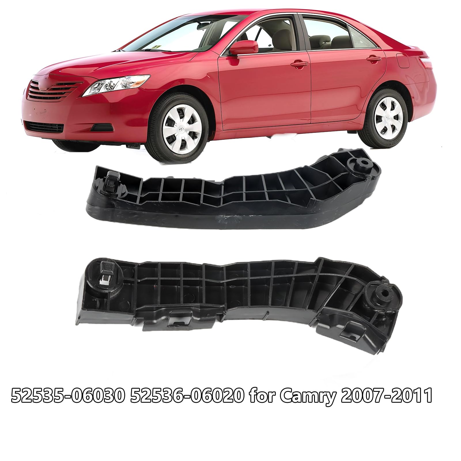 Havgufil Front Bumper Side Cover Support Bracket Retainers for Toyota Camry & Hybrid 2007 2008 2009 2010 2011 TO1042108 TO104310