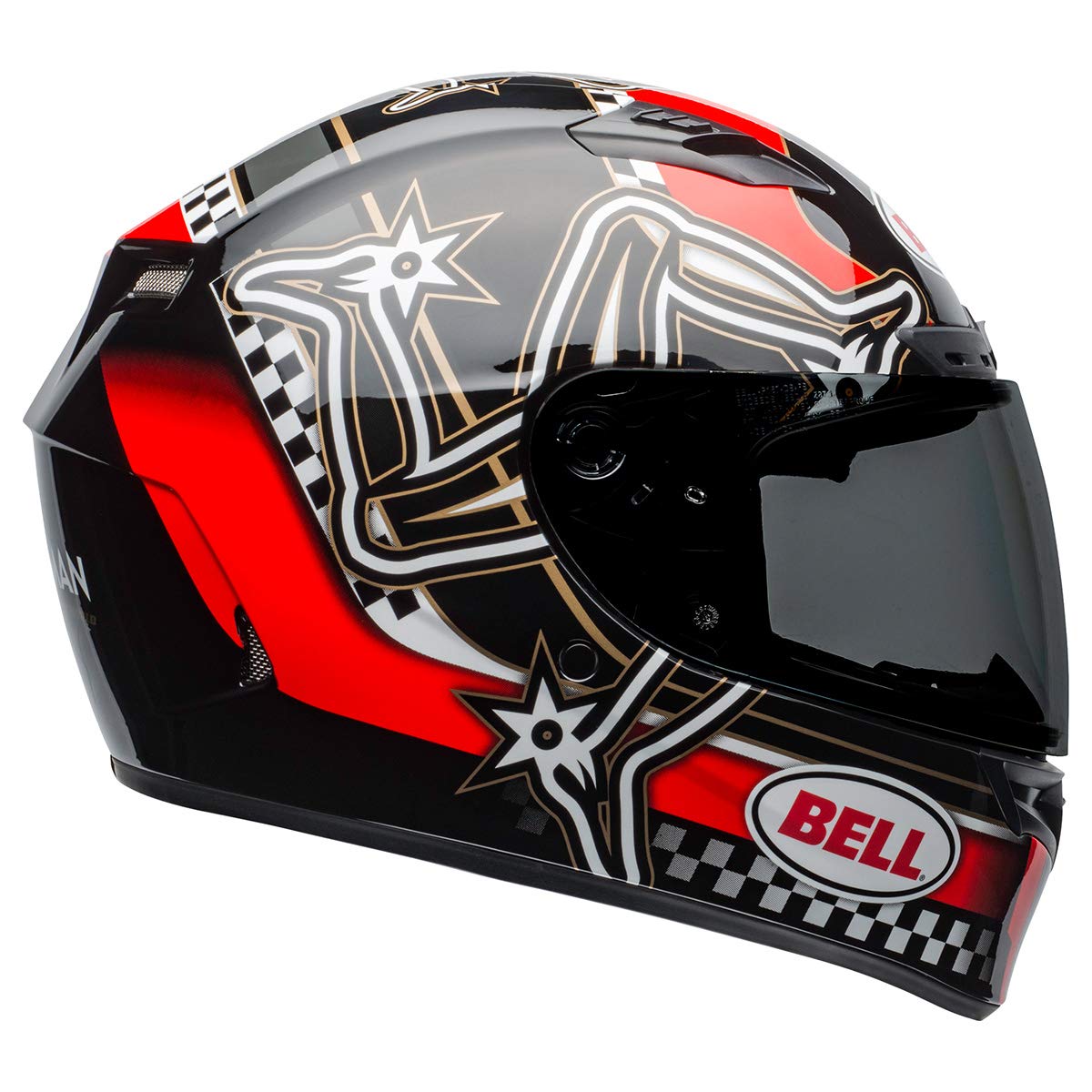 Bell Qualifier Dlx Mips Helmet (Isle Of Man 2020 Gloss Red/Black/White - 2X-Large)
