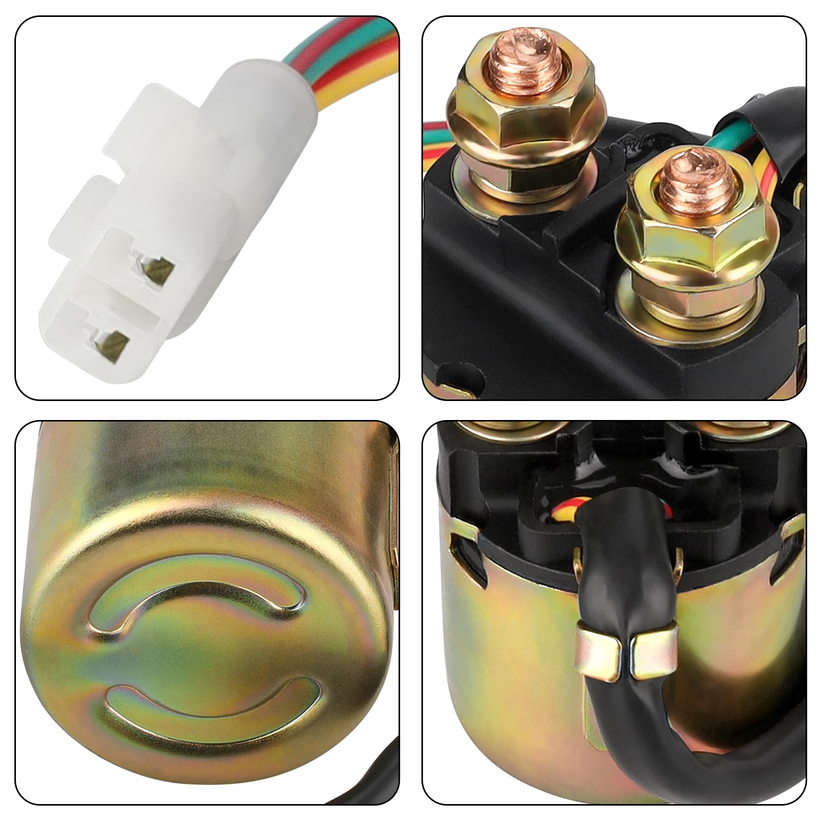 Starter Solenoid Relay Compatible with TRX350 Rancher 350 400 ATV 4x4 Foreman 400 450 500 Foreman Rubicon 500 FourTrax 200 FourT