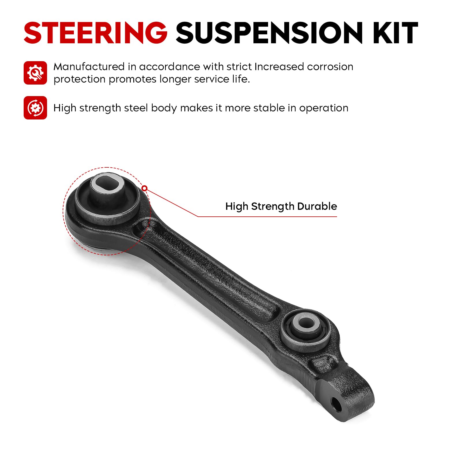 RWD Front Lower Forward & Rearward Control Arms Assembly Fit for Chrysler 300(RWD) 2005-2010 Charger (RWD) 2006-2010 Dodge Magnu