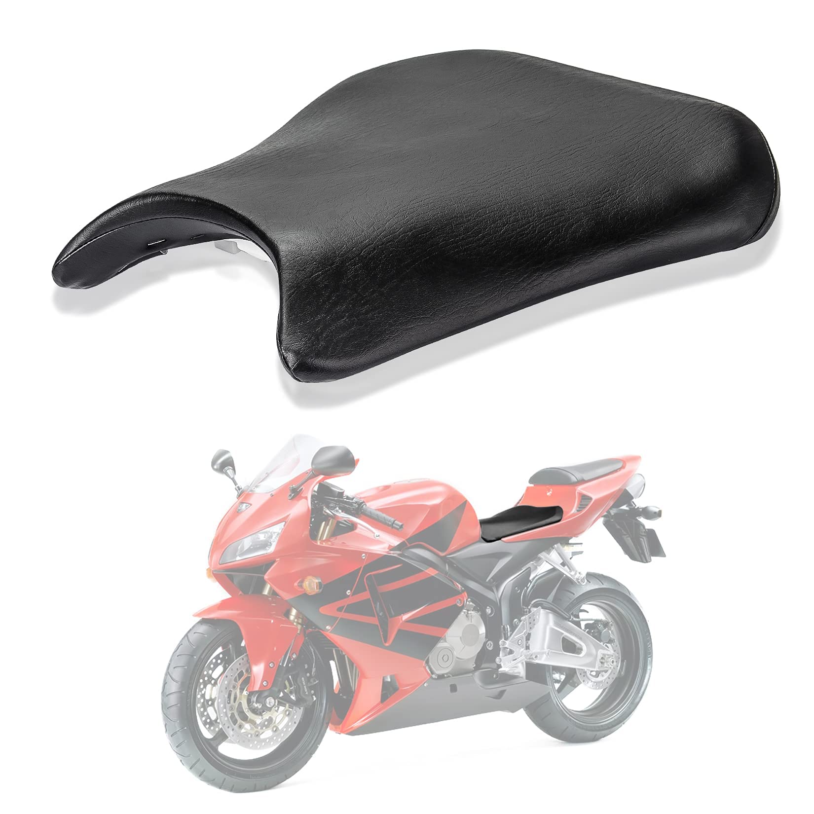 PSLER Front Rider Driver Seat Pillion Cushion for CBR600RR 2005-2006 (Black)