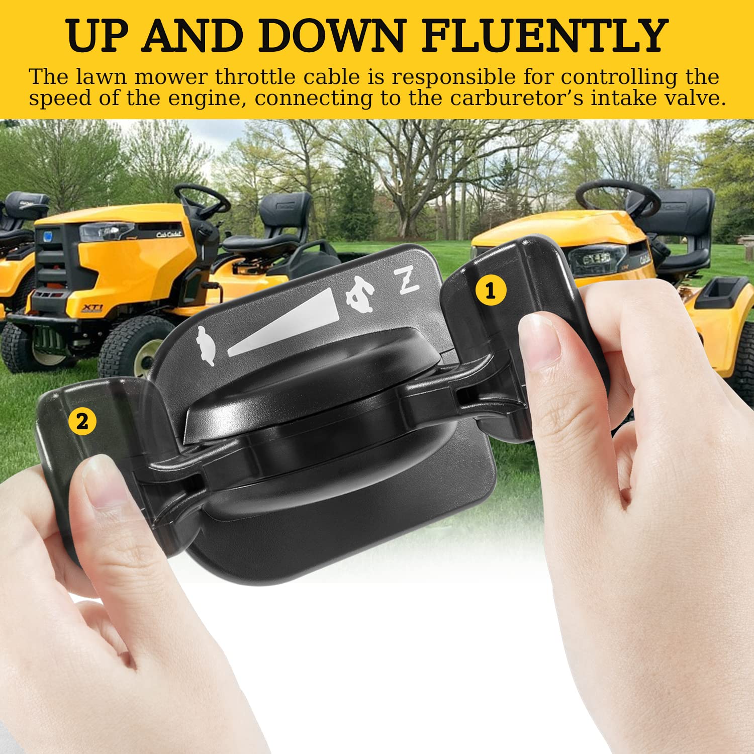 Ussuray 746P06431 Throttle/Choke Cable Replacement For Cub Cadet Xt1 Xt2 Slx54 Gx54 Gx50 St54 Lawn Mowers 746-06431